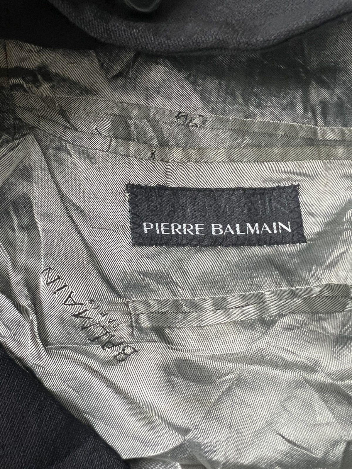 Balmain AW02 Balmain Mandarin Collar Gentlemen Gabardine Jacket Coat Size US L / EU 52-54 / 3 - 6 Thumbnail