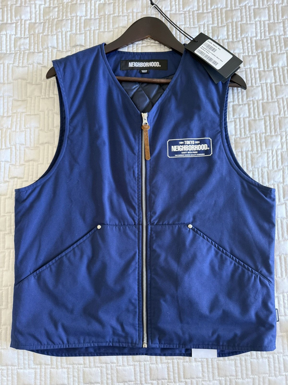 Neighborhood Padded Work Vest Navy Size M