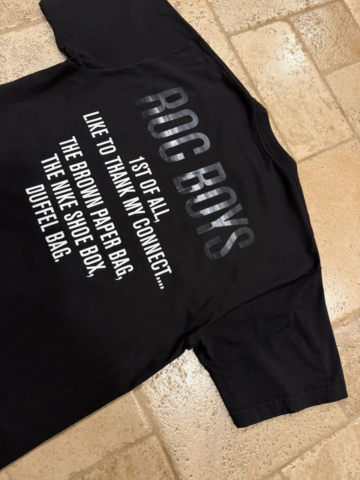 Vintage Vintage Jay-Z 2007 American Ganster Promo Black Rap T-Shirt Size US XL / EU 56 / 4 - 13 Thumbnail
