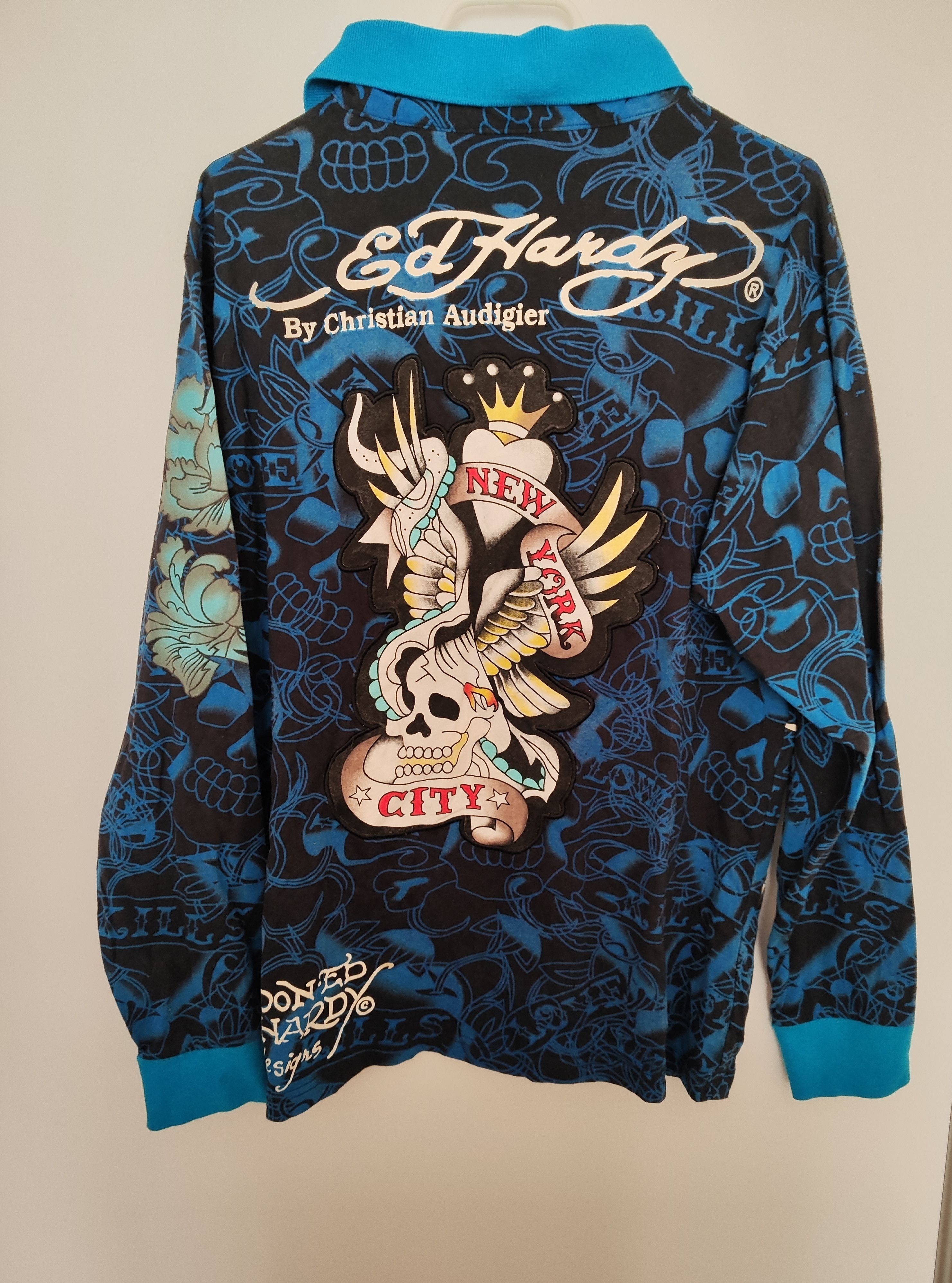 Ed Hardy Ed Hardy Tattoo Long Sleeve – Y2K Size US M / EU 48-50 / 2 - 3 Thumbnail