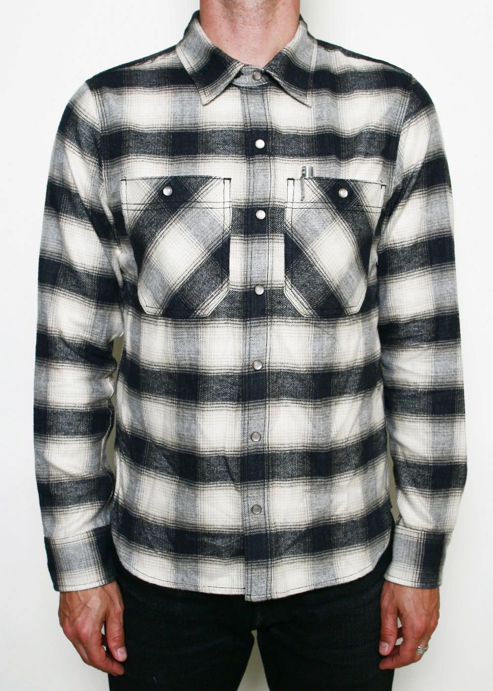 Rogue Territory Rogue Territory - BM Shirt Natural Brushed Plaid Size US L / EU 52-54 / 3 - 5 Thumbnail