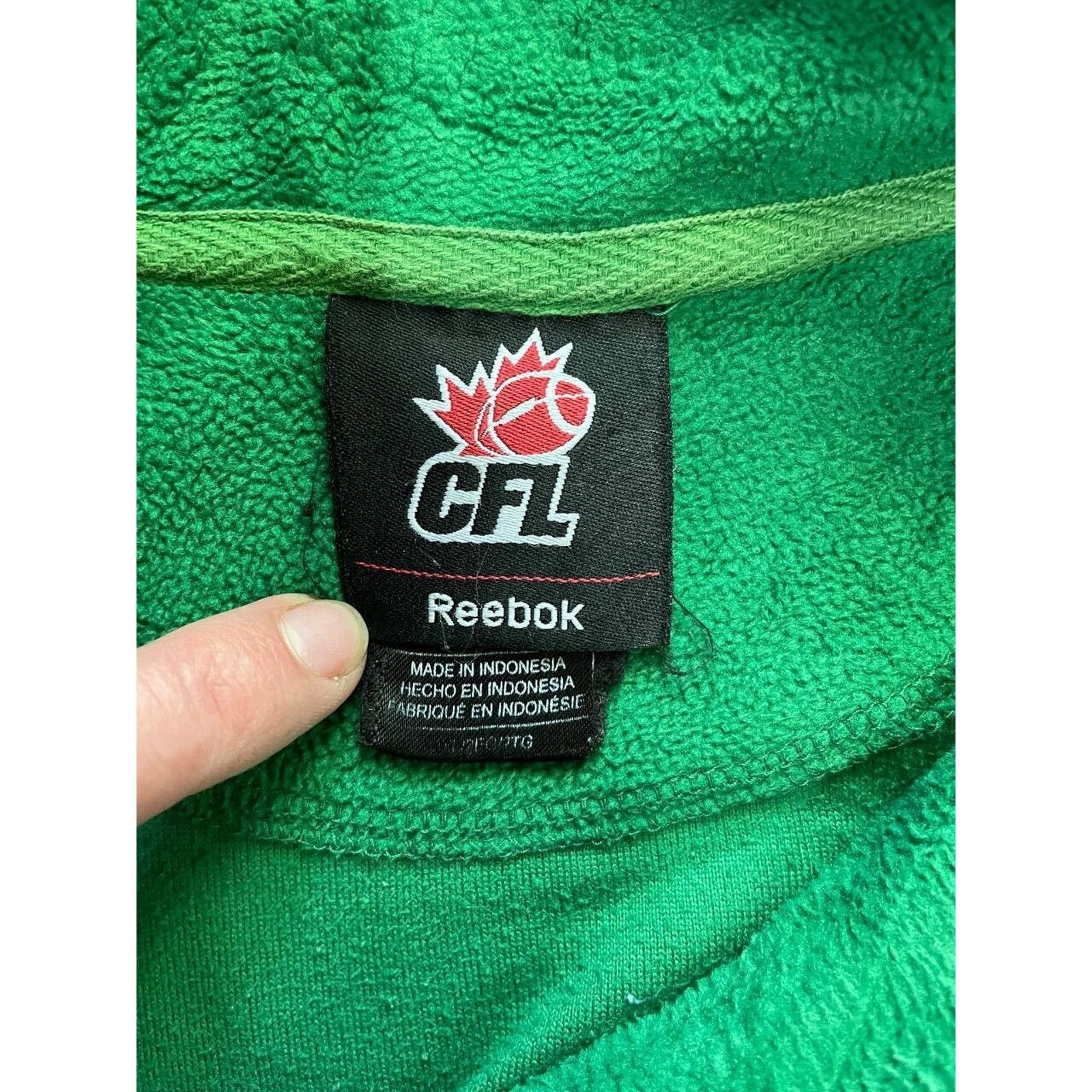 Reebok Vintage Reebok CFL Saskatchewan Roughriders Fleece Jacket XL Size US XL / EU 56 / 4 - 8 Thumbnail