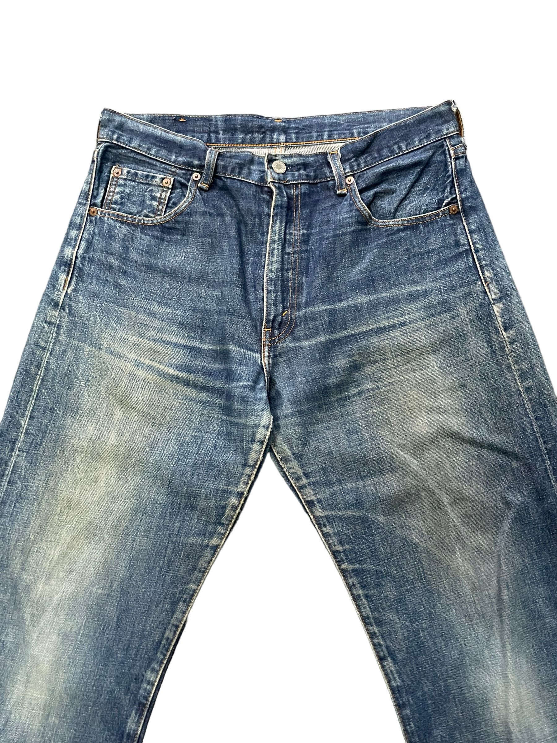 Levi's Vintage Levis 502 XX E Selvedge Distresed Denim Size US 34 / EU 50 - 3 Thumbnail