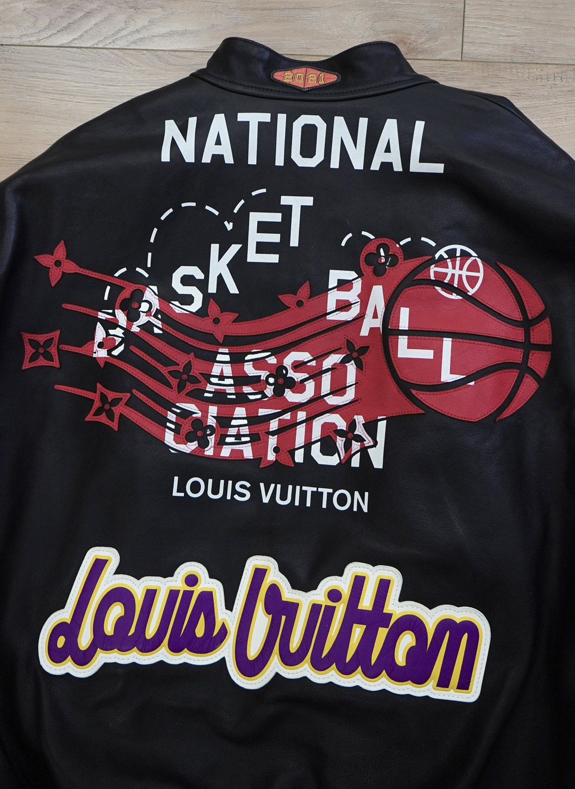 Louis Vuitton Louis Vuitton x NBA Logos Leather Hero Jacket 🏀🏆 Size US L / EU 52-54 / 3 - 13 Thumbnail