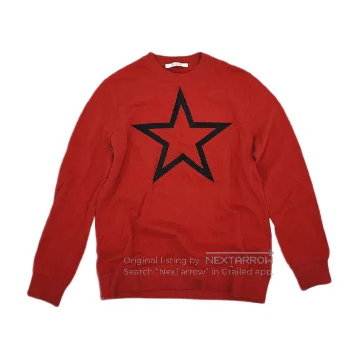 Givenchy Givenchy Red Star Print Casual Crewneck Sweatshirt. Size US S / EU 44-46 / 1 - 1 Thumbnail