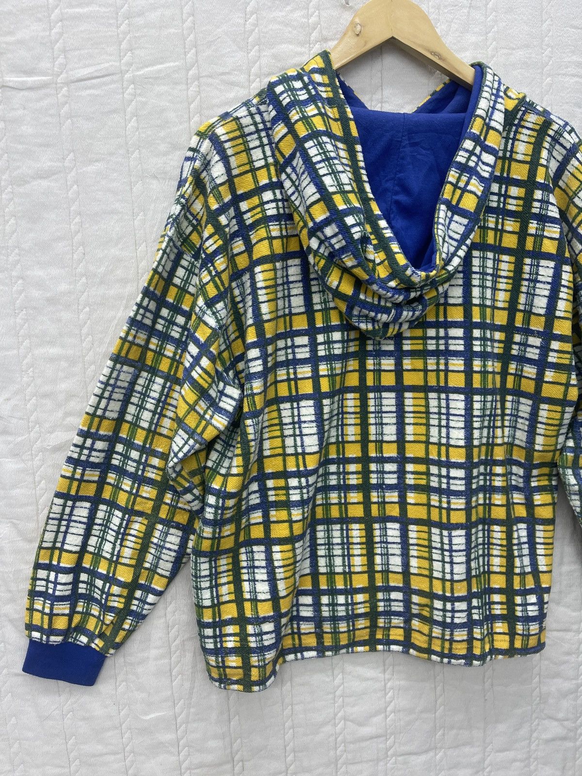 Issey Miyake × Japanese Brand × Vintage STEALS🔥VTG NAF NAF SWEATER HOODIE TARTANS Size US M / EU 48-50 / 2 - 5 Thumbnail