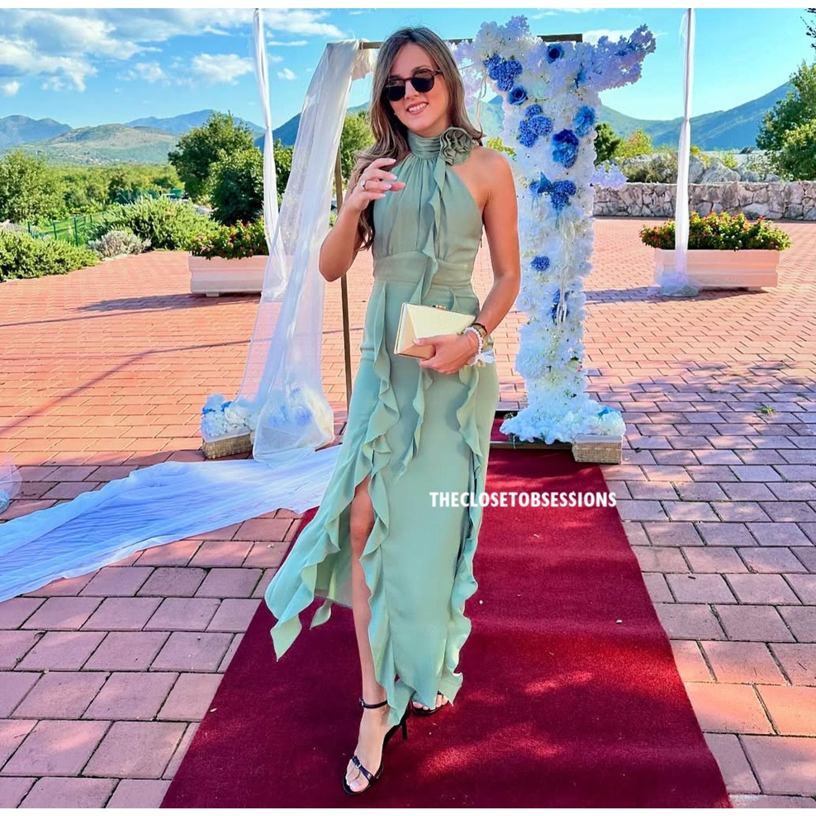 Zara ZARA BLOGGER FAVE!!! Green Ruffled Midi Dress NWT Size M / US 6-8 / IT 42-44 - 13 Thumbnail