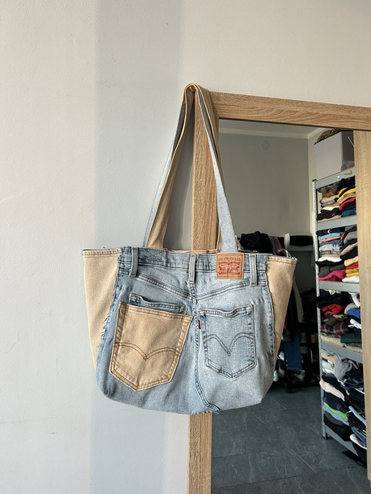 Grailed × Handmade × Levi's Rework bag Levi’s levis handmade jeans vintage rare denim Size ONE SIZE - 2 Thumbnail
