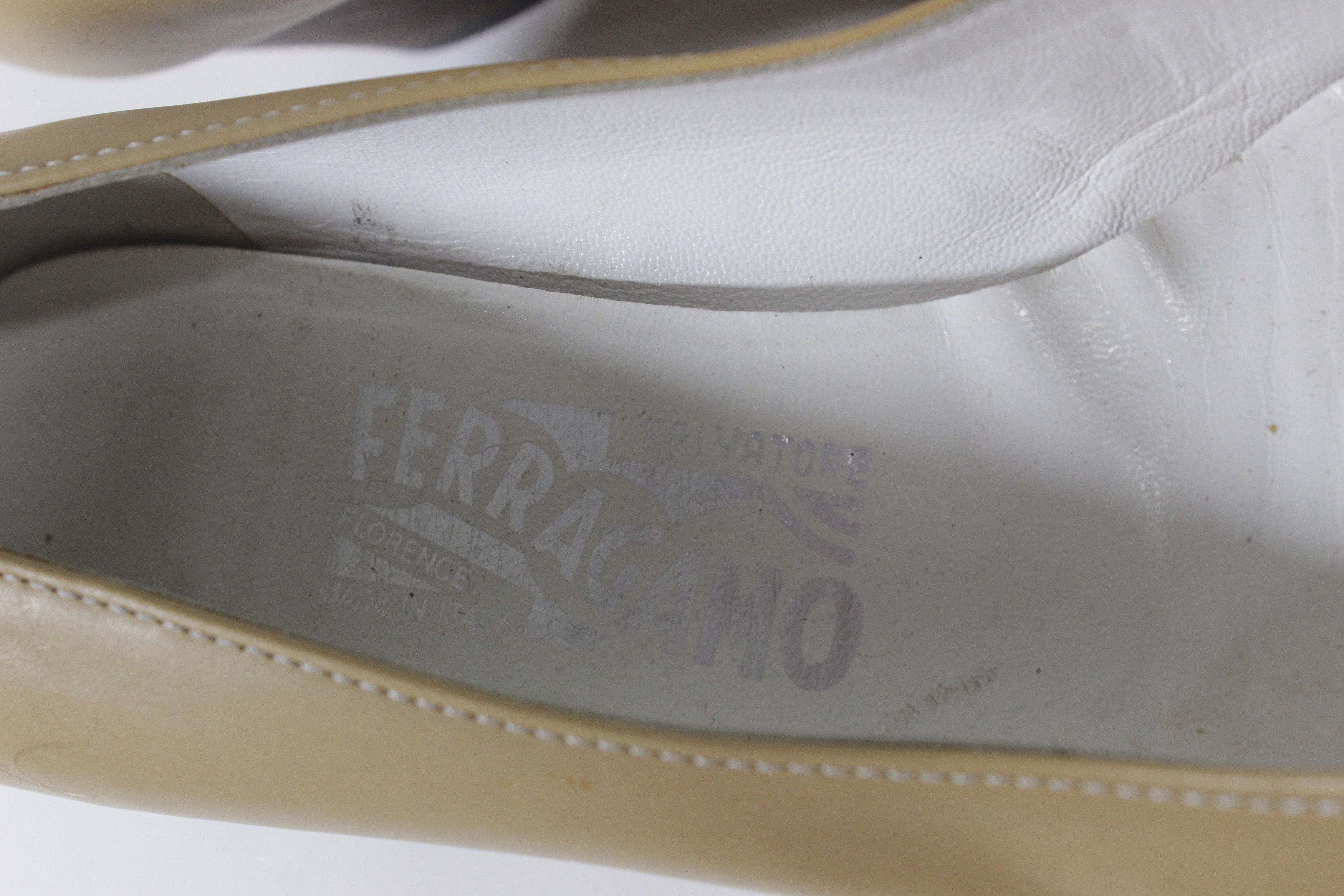 Salvatore Ferragamo 00S Logo Leather Heels Vintage Size US 9 / IT 39 - 5 Thumbnail