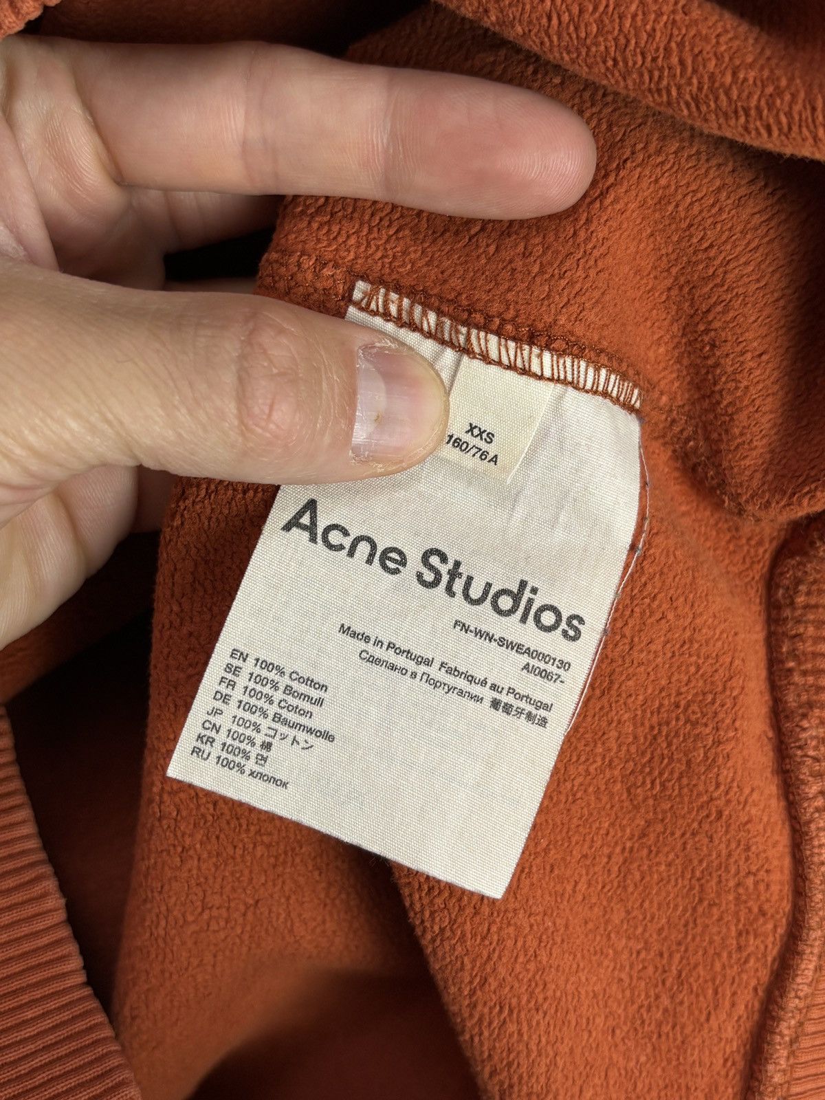 Acne Studios Acne Studios oversized center logo boxy sweatshirt crewneck Size US XXS / EU 40 - 7 Thumbnail