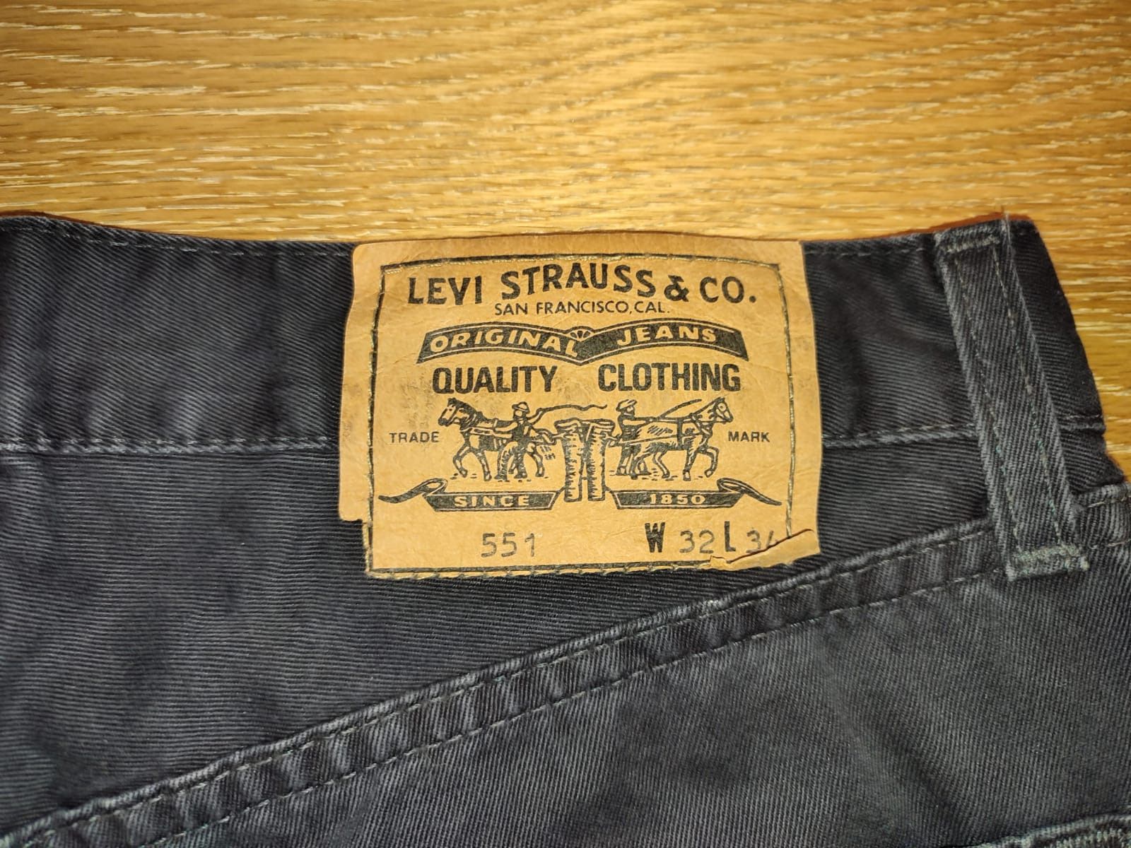 Levi's 👖 LEVI'S 551 White Tab – Made In Italy –1997 (W32 L34) Size US 32 / EU 48 - 4 Thumbnail