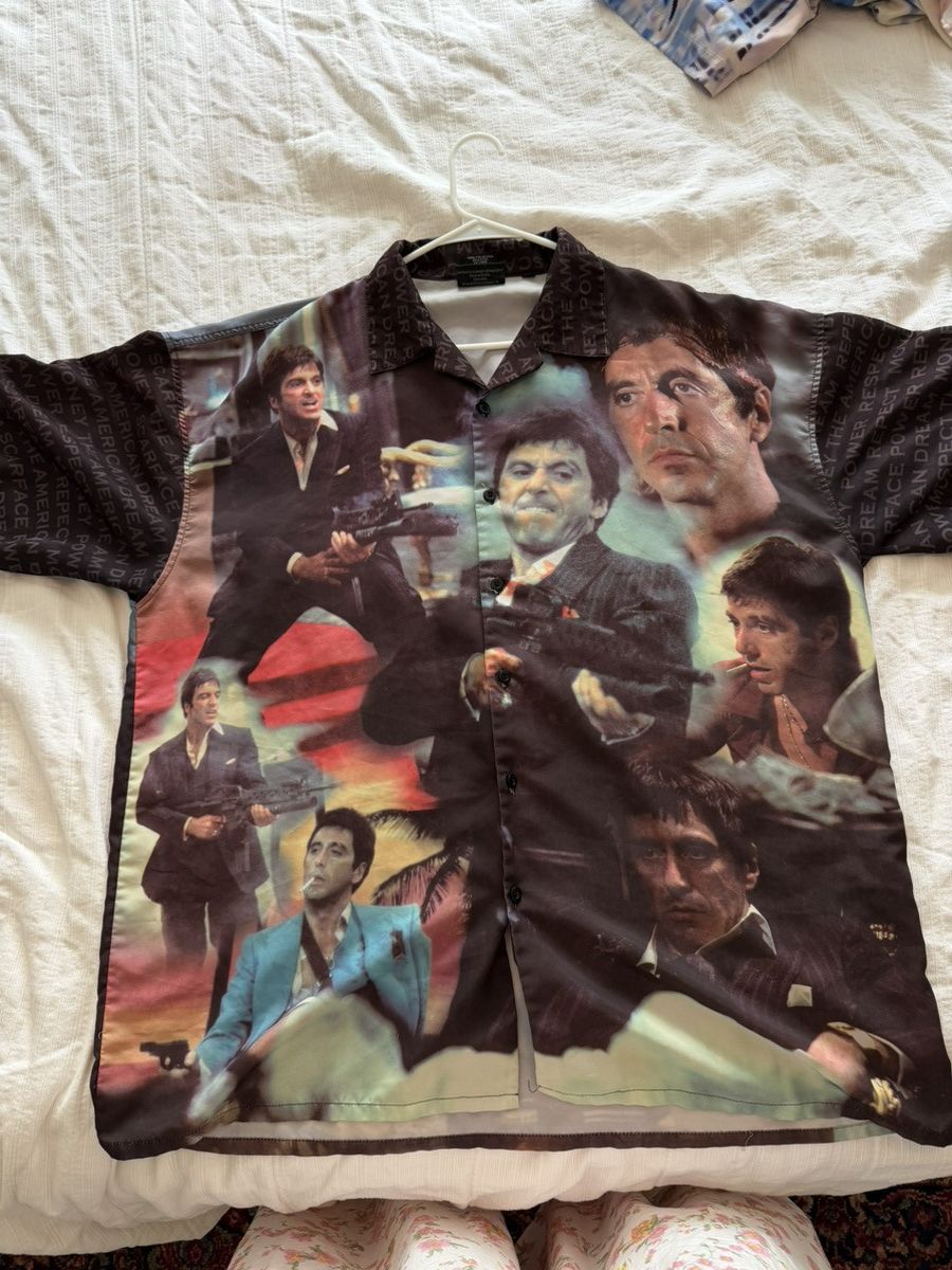 Other Vintage Scarface Clothing Co Button Up Shirt Size US XXL / EU 58 / 5 - 3 Thumbnail