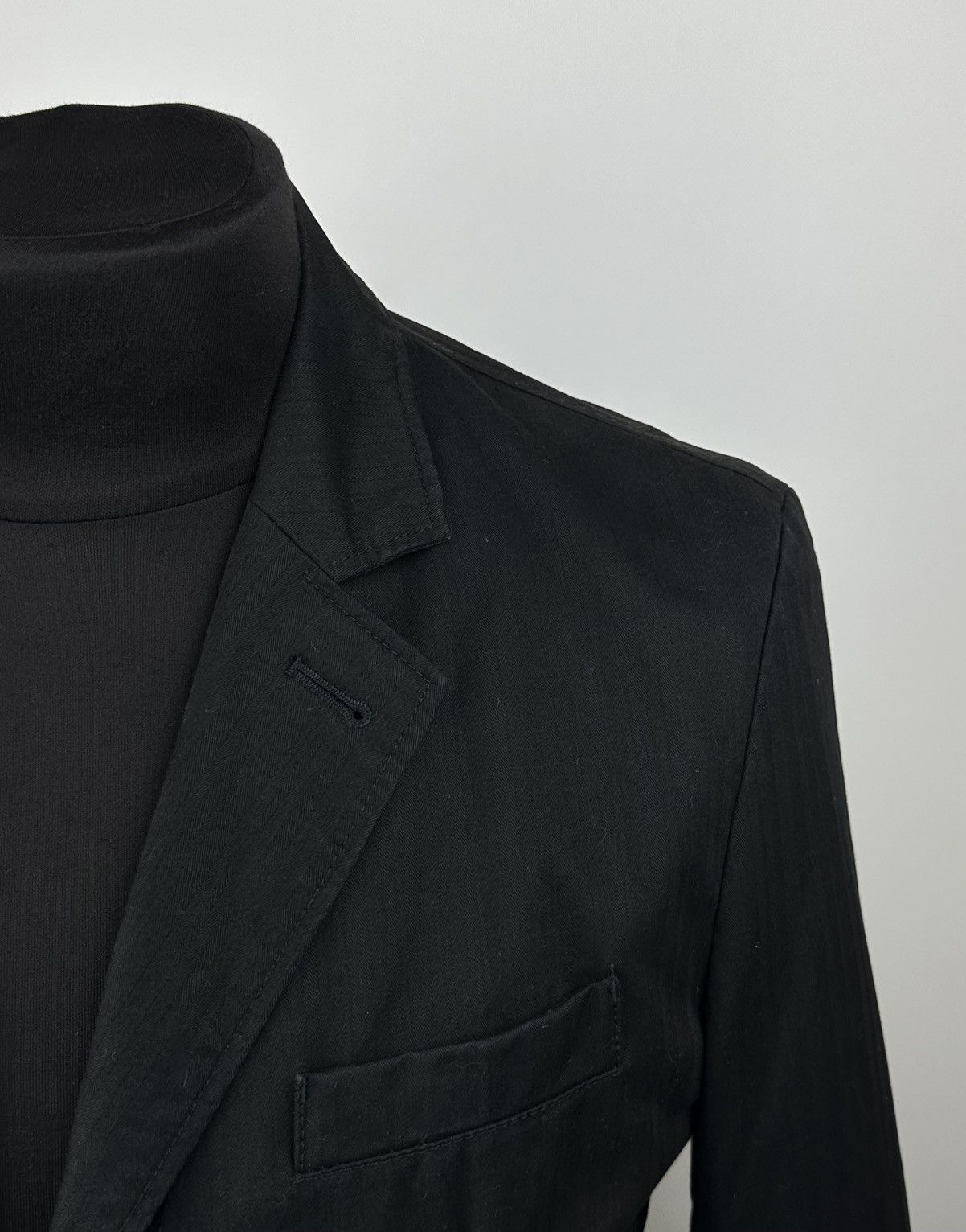 Hugo Boss Hugo Boss Blazer Two buttons Cotton Black Size UK 48 US 38R Size 48S - 2 Thumbnail
