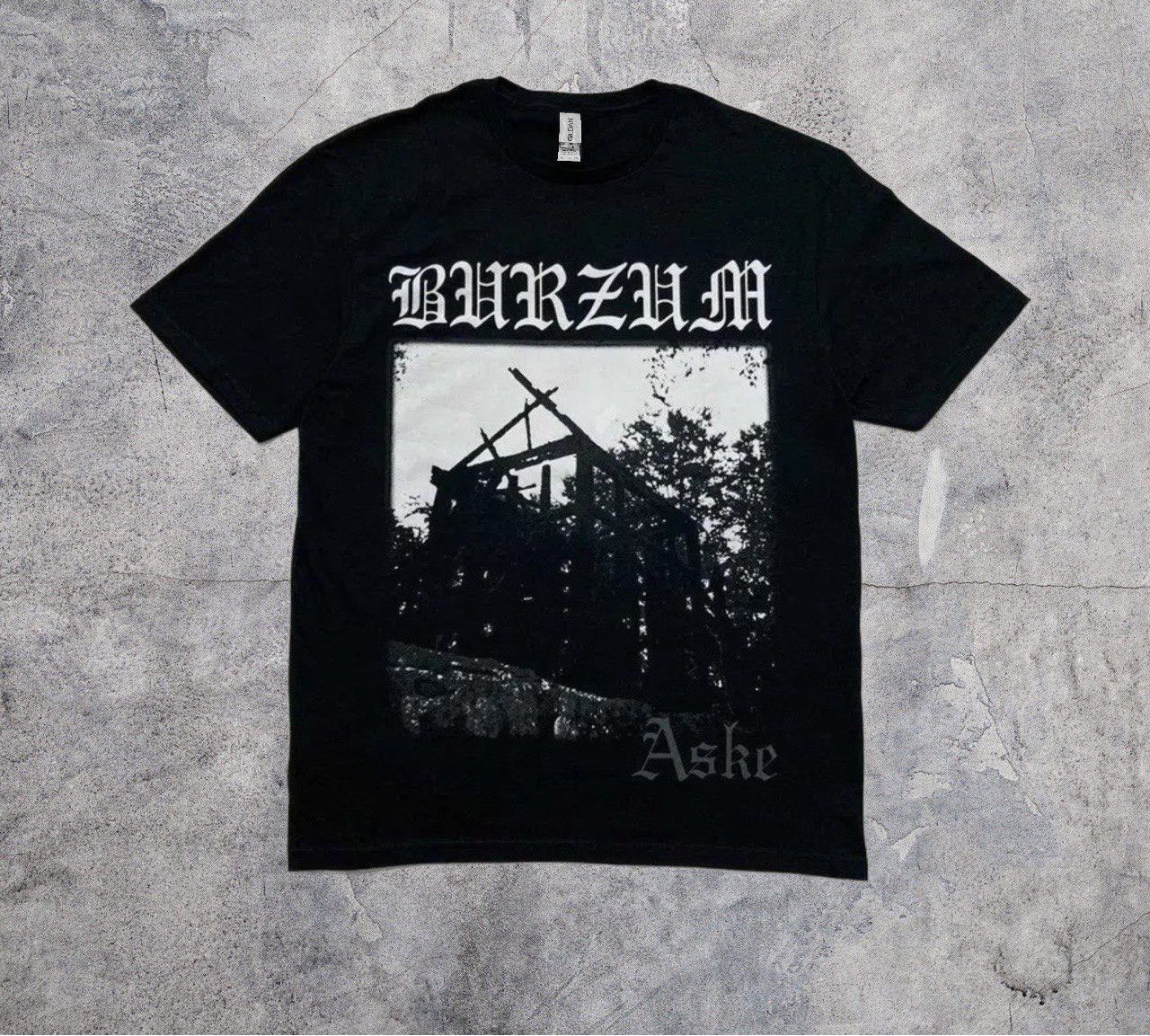Band Tees BURZUM ASKE METAL BLACK SHIRT TEE BLACKMETAL DEATH ARCHIVE Size US L / EU 52-54 / 3 - 1 Thumbnail