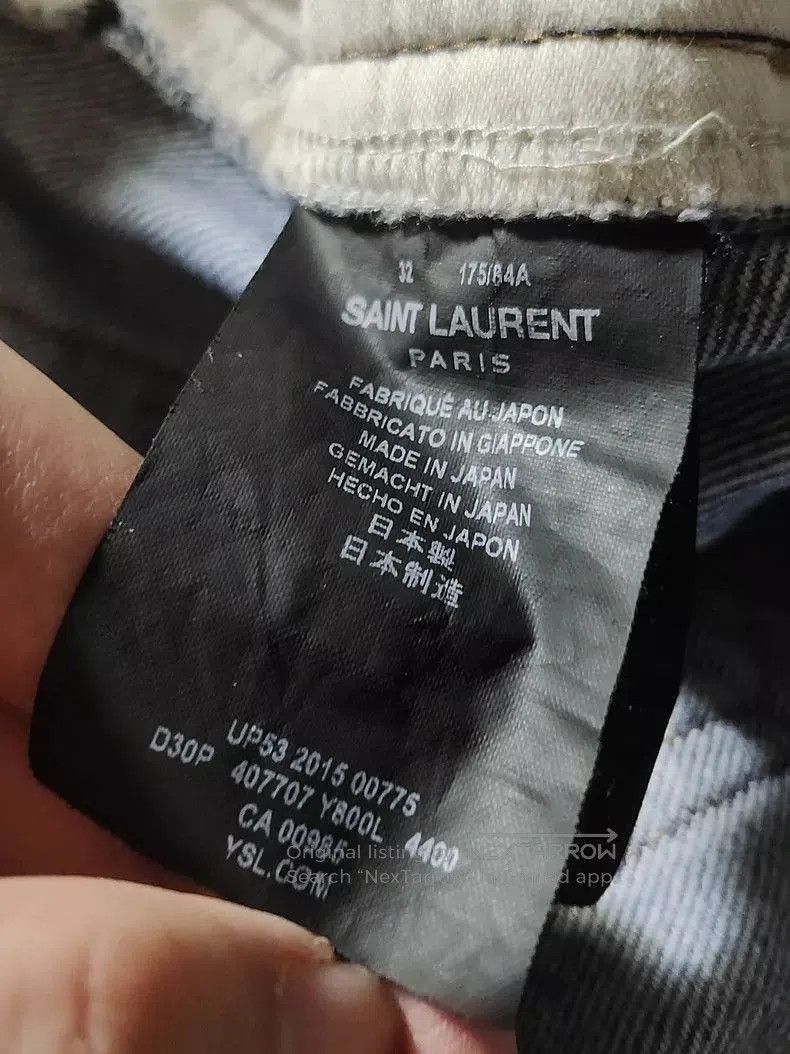 Saint Laurent Paris Yves Saint Laurent Men's Slim Jeans. Size US 32 / EU 48 - 3 Thumbnail