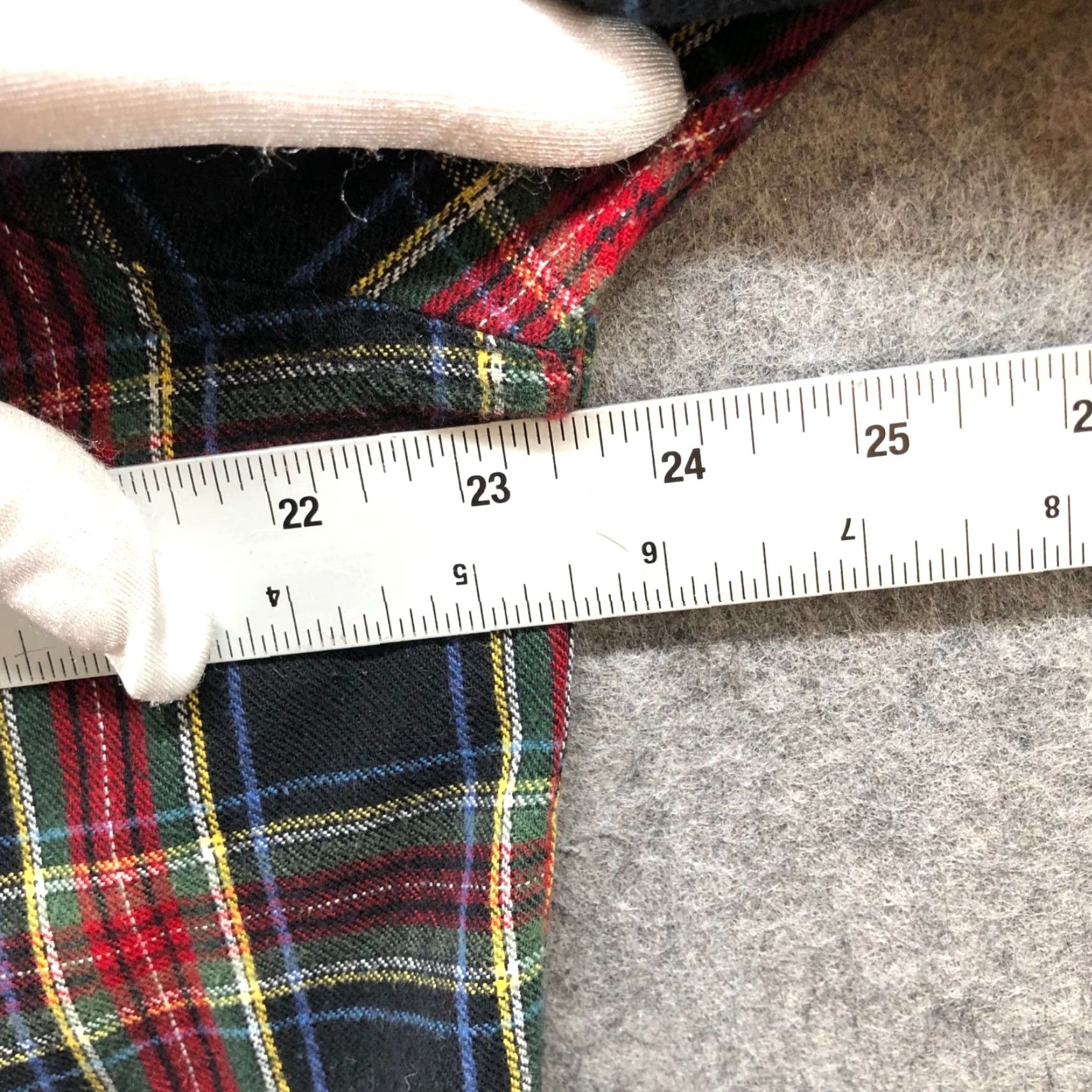 Vintage L.L. Bean Shirt Womens L Red Black Green Holiday Flannel Scotch Plaid Cotton Size L / US 10 / IT 46 - 6 Thumbnail