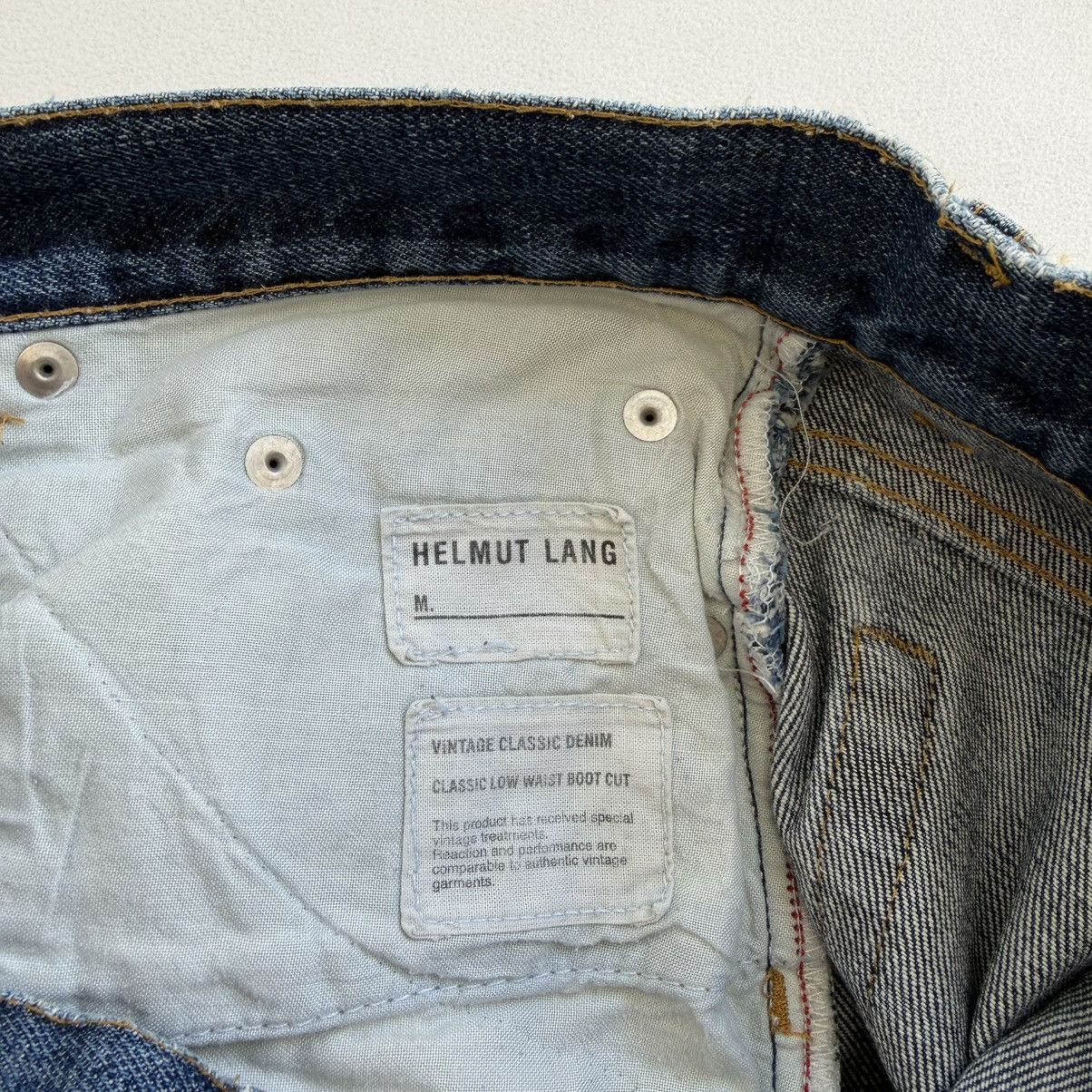 Helmut Lang Thrashed’ Vintage Classic Denim’ Jeans Size US 32 / EU 48 - 5 Thumbnail