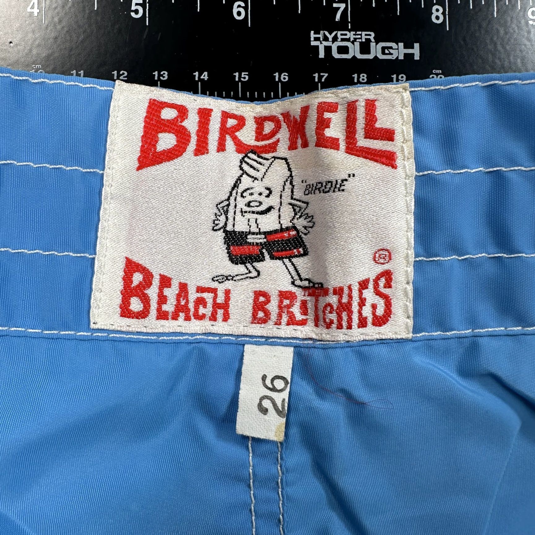 Vintage Birdwell Beach Britches Board Shorts Mens XS Blue Regular Quick Dry Pocket Surf Swim Trunks Size US 27 - 4 Thumbnail