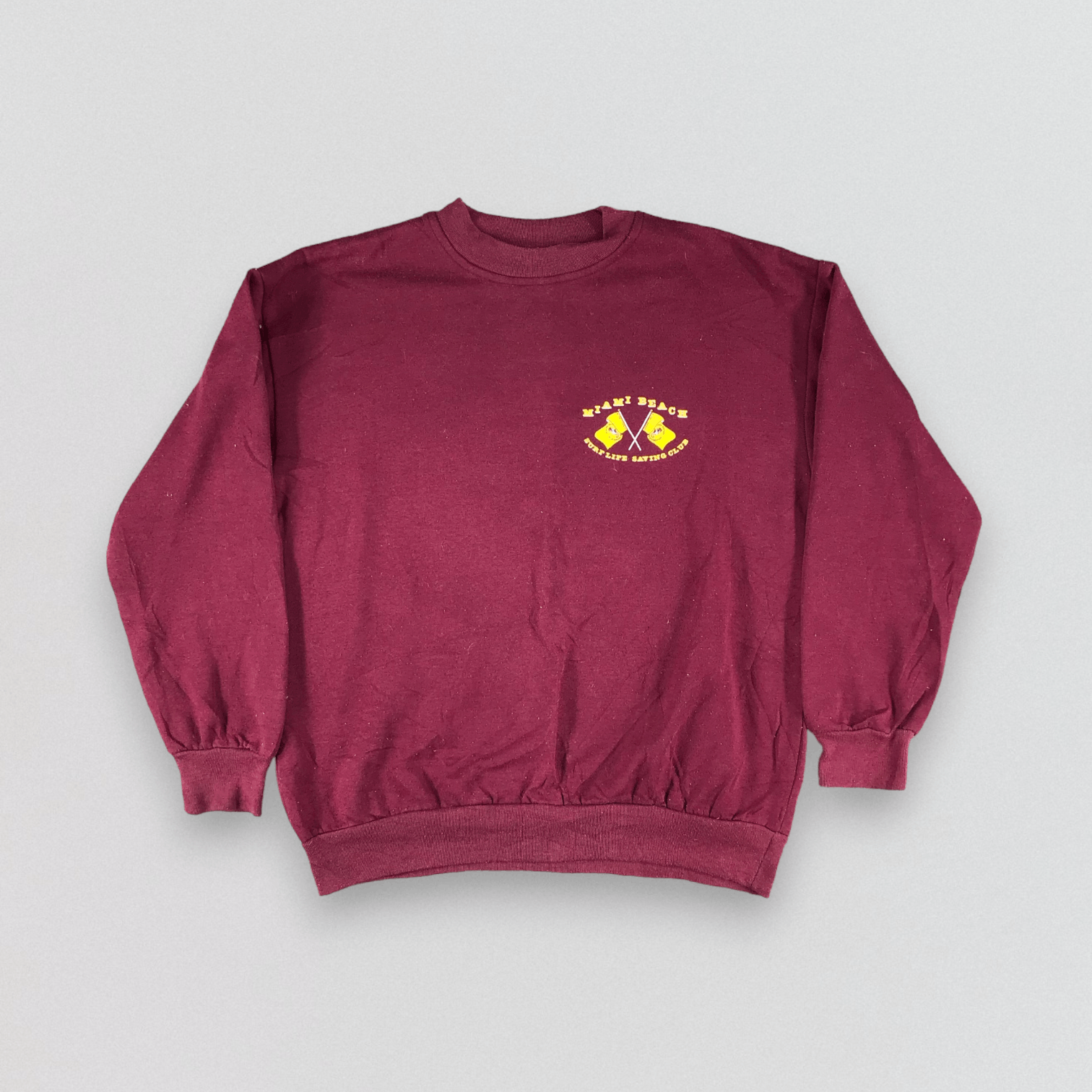Vintage Vintage 80s Miami Beach Club Crewneck Sweatshirt F140 Size US M / EU 48-50 / 2 - 1 Thumbnail
