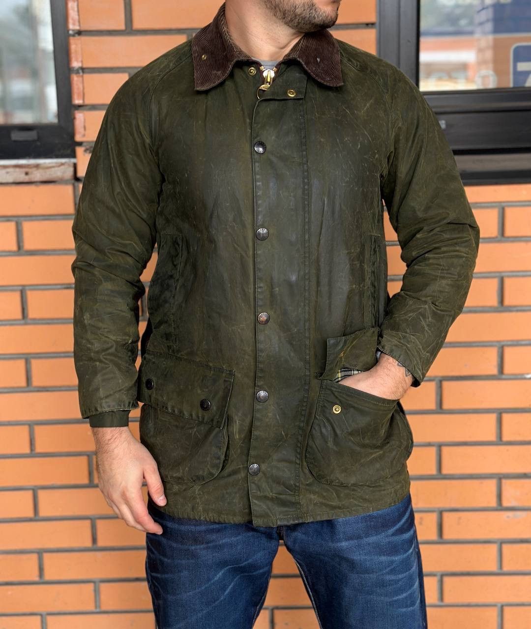 Barbour × Vintage × Waxed Barbour Beaufort Wax Jacket Mens Barbour × Vintage × Waxed Barbour Beaufort Wax Jacket Mens