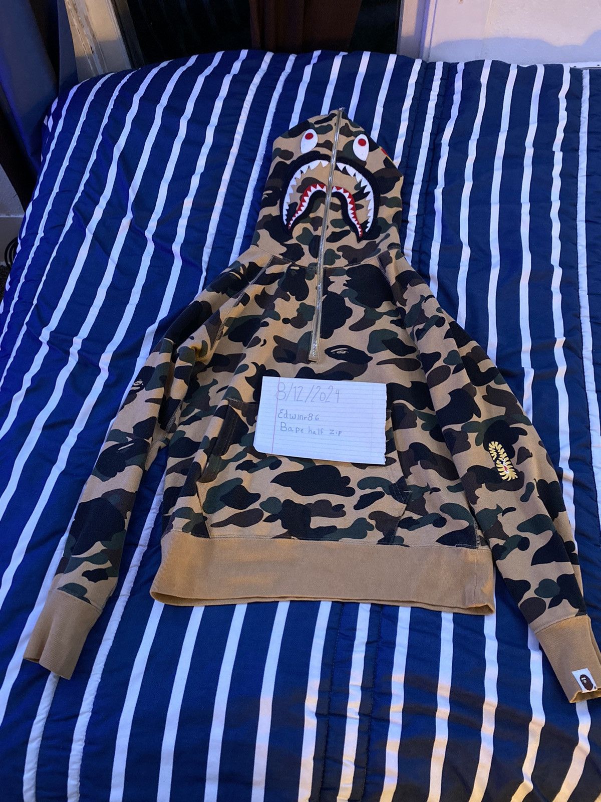 トップス 1ST CAMO HALF SHARK FULL ZIP HOODIE Bape 1st Camo Half Shark Full Zip Hoodie | Grailed