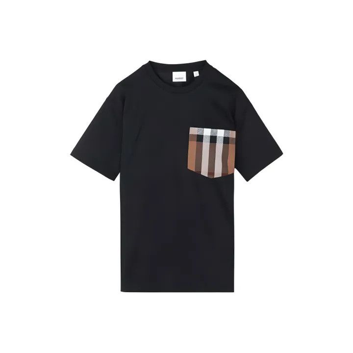 Burberry Burberry Striped Print Pocket T-shirt for Women 0079 Size S / US 4 / IT 40 - 1 Thumbnail
