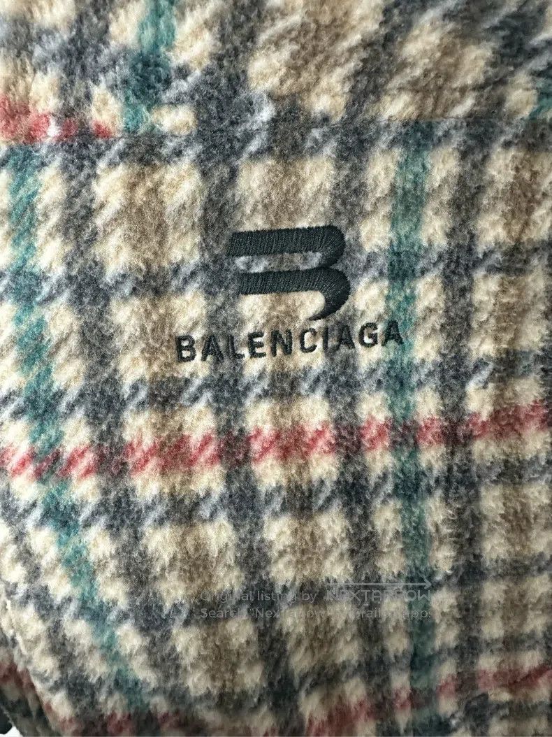 Balenciaga Balenciaga Checked Double Hook Logo Jacket Size US S / EU 44-46 / 1 - 2 Thumbnail