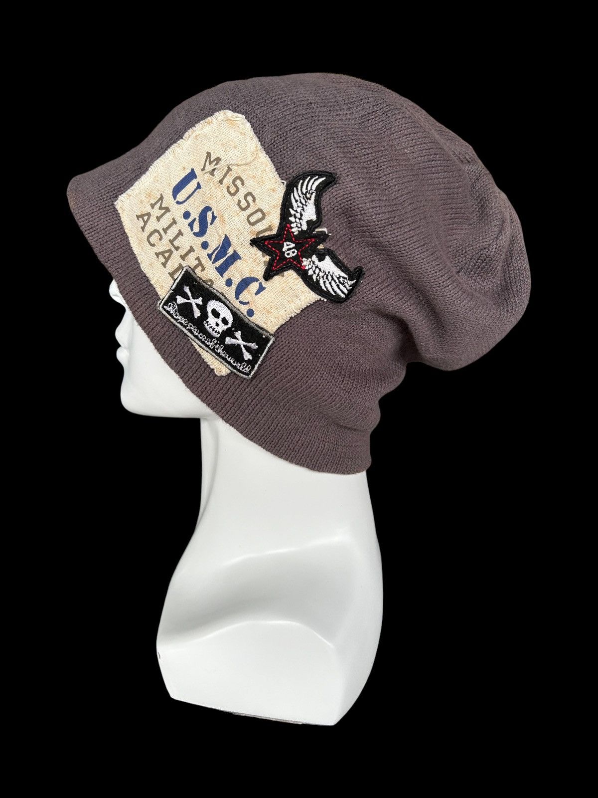 Japanese Brand × Kapital × Vintage U.S.M.C Sunfaded Big Beanie Hats Rare 🎌☠️☠️ Size ONE SIZE - 1 Thumbnail