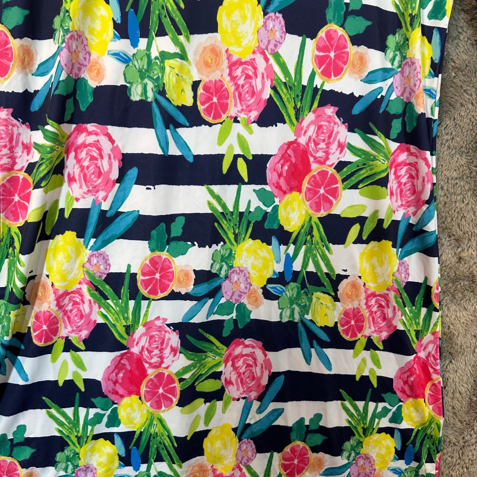 Other VFish Vera Fishbaugh Dress S Floral Stripe Coverup Resort Size S / US 4 / IT 40 - 5 Thumbnail