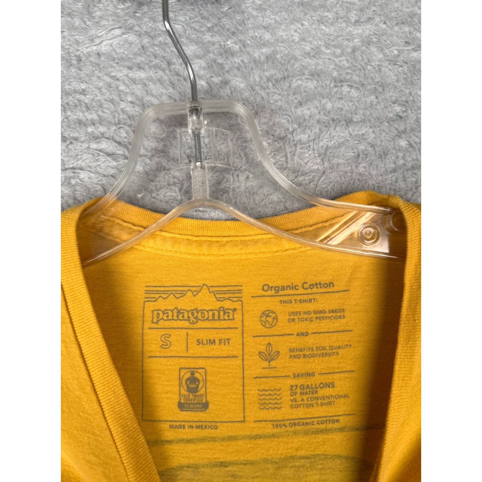 Patagonia Patagonia Shirt Men Small Yellow Short Sleeve Crew Neck Cotton Pocket Slim Fit Size US S / EU 44-46 / 1 - 7 Thumbnail