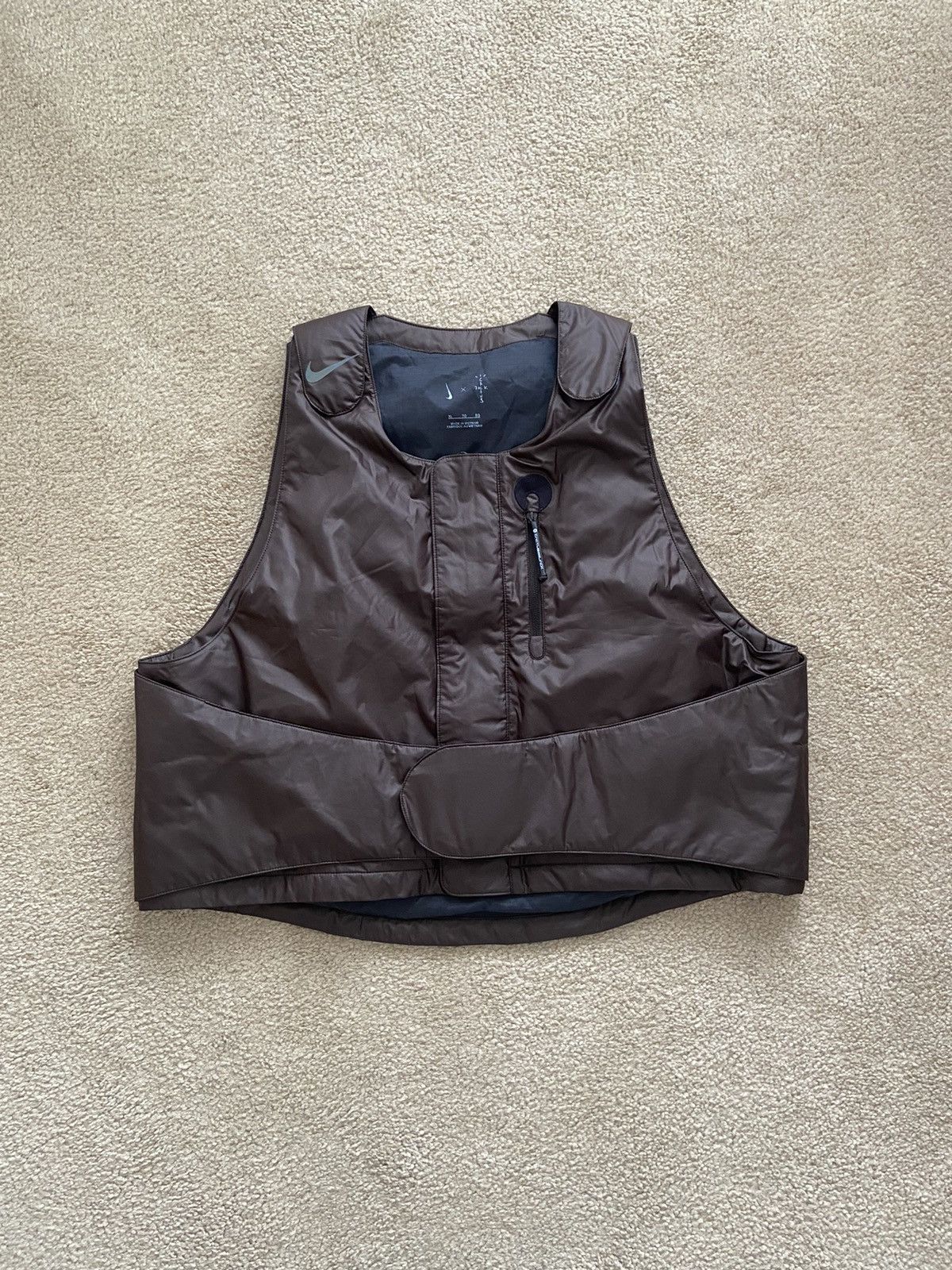 image of Nike Travis Scott Cact.us Corp M Nrg Bh Vest in Brown, Men's (Size XL)