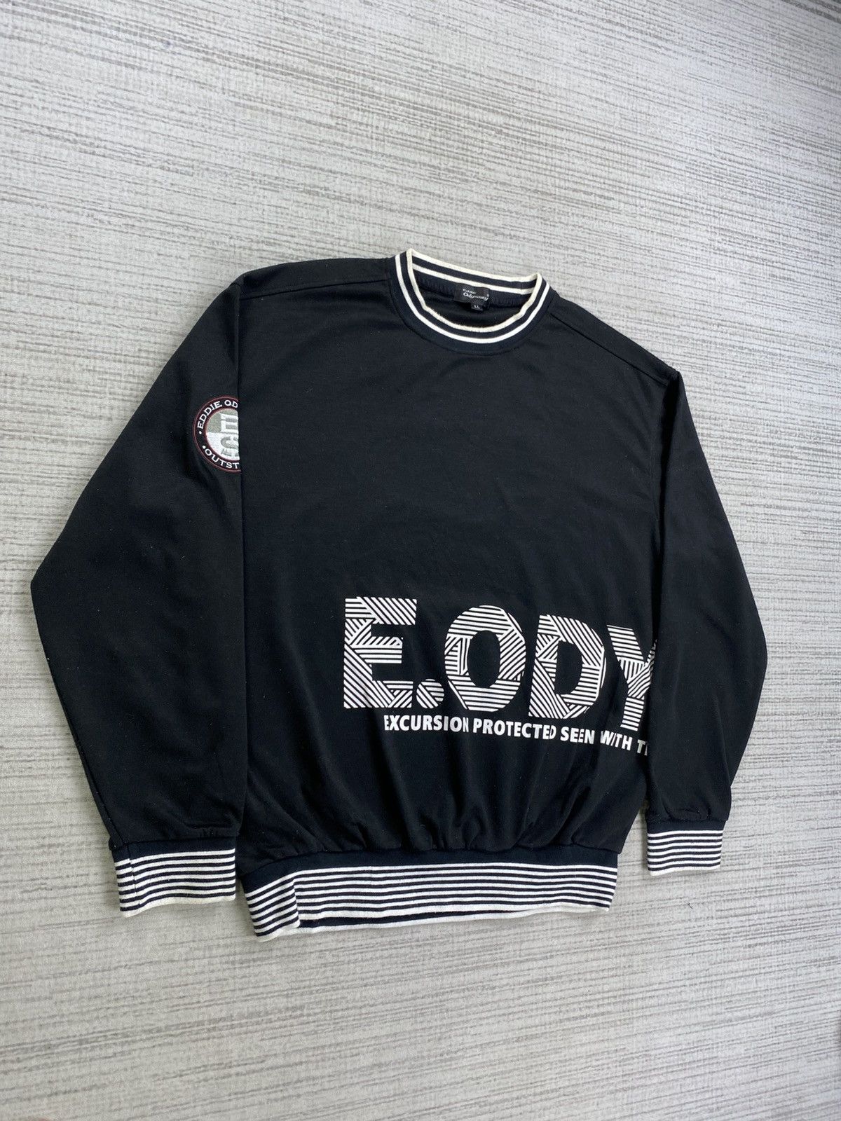 Japanese Brand × Vintage Vintage Eddie Odyssey Big Spellout Sweatshirt Size US L / EU 52-54 / 3 - 3 Thumbnail