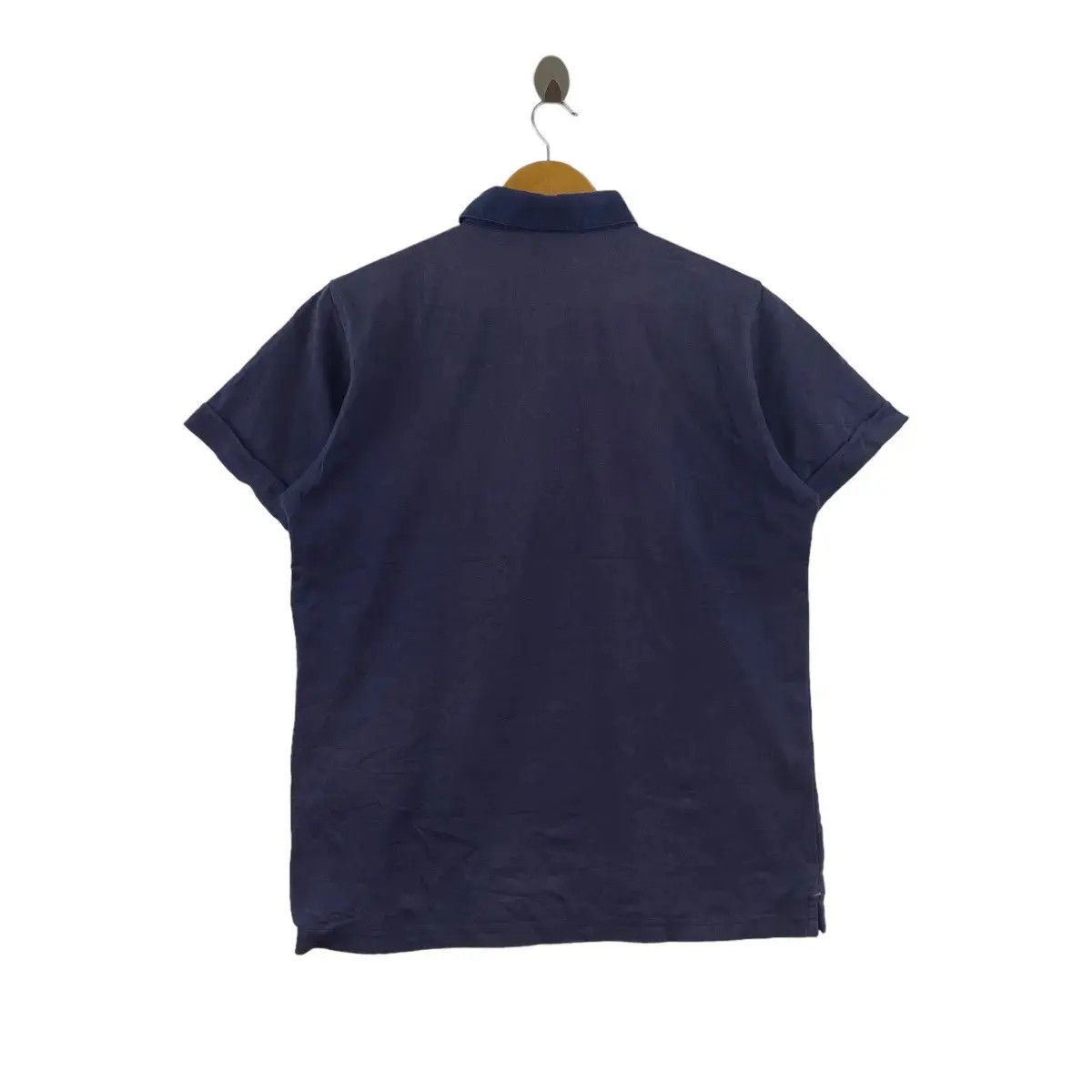 Uniqlo UNIQLO JAPAN Natural Dye Minimalist Indigo Polo Tee Shirt Size US L / EU 52-54 / 3 - 2 Thumbnail