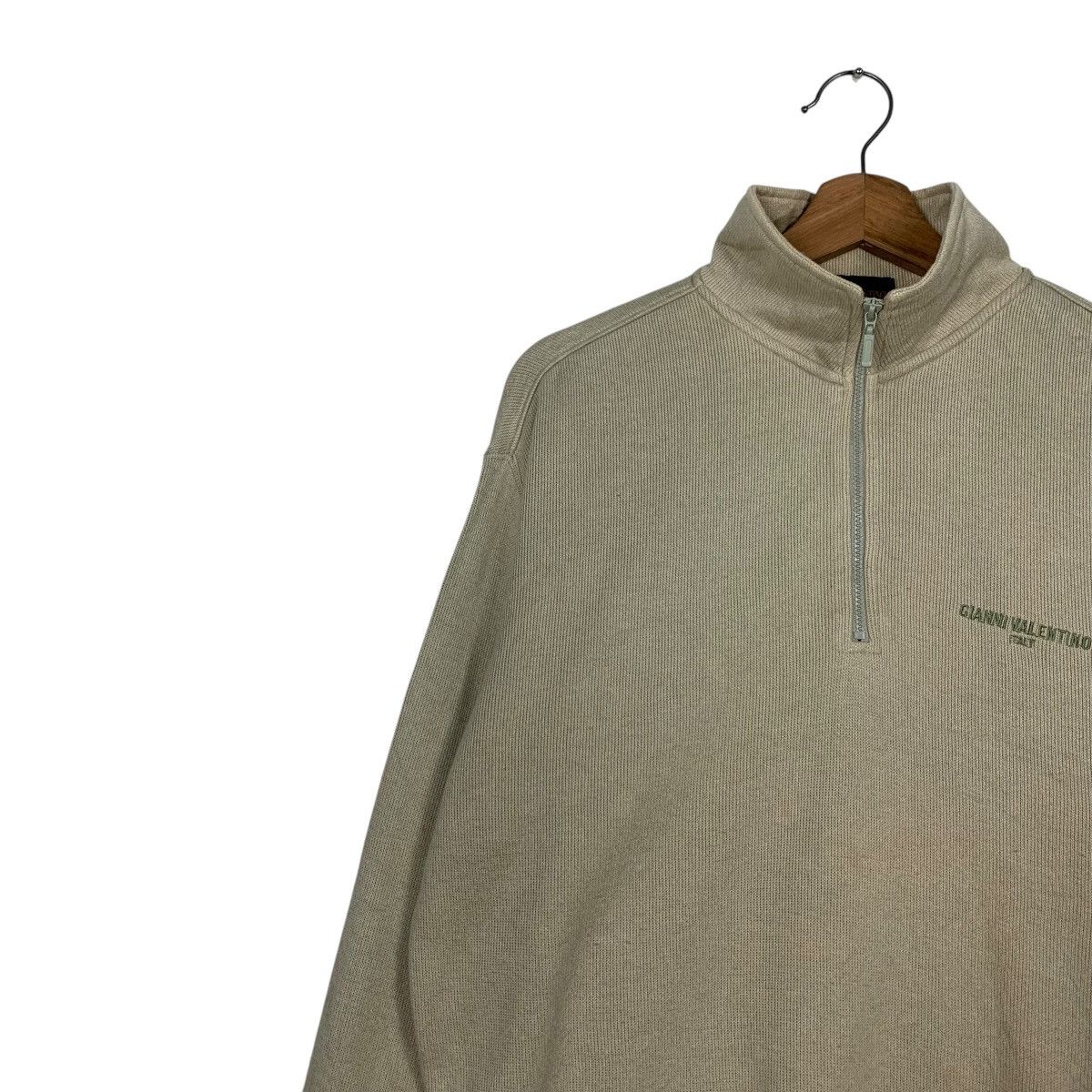 Gianni Valentino GIANNI VALENTINO Half Zip Turtleneck Sweatshirt #2404-C108 Size US M / EU 48-50 / 2 - 6 Thumbnail