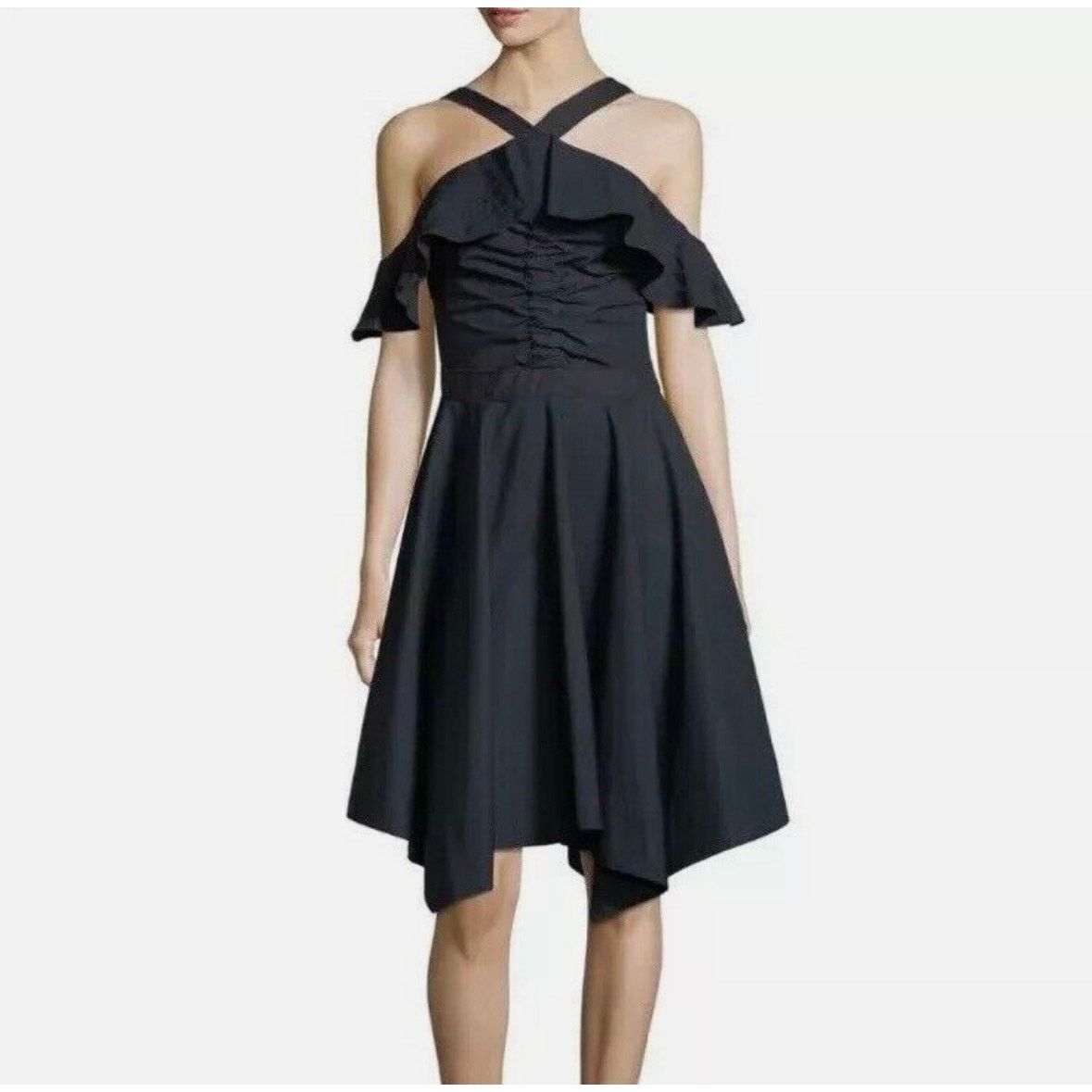 Derek Lam 10 Crosby Derek Lam 10 Crosby Off the shoulder Halter Poplin Dress 8 Size M / US 6-8 / IT 42-44 - 9 Thumbnail
