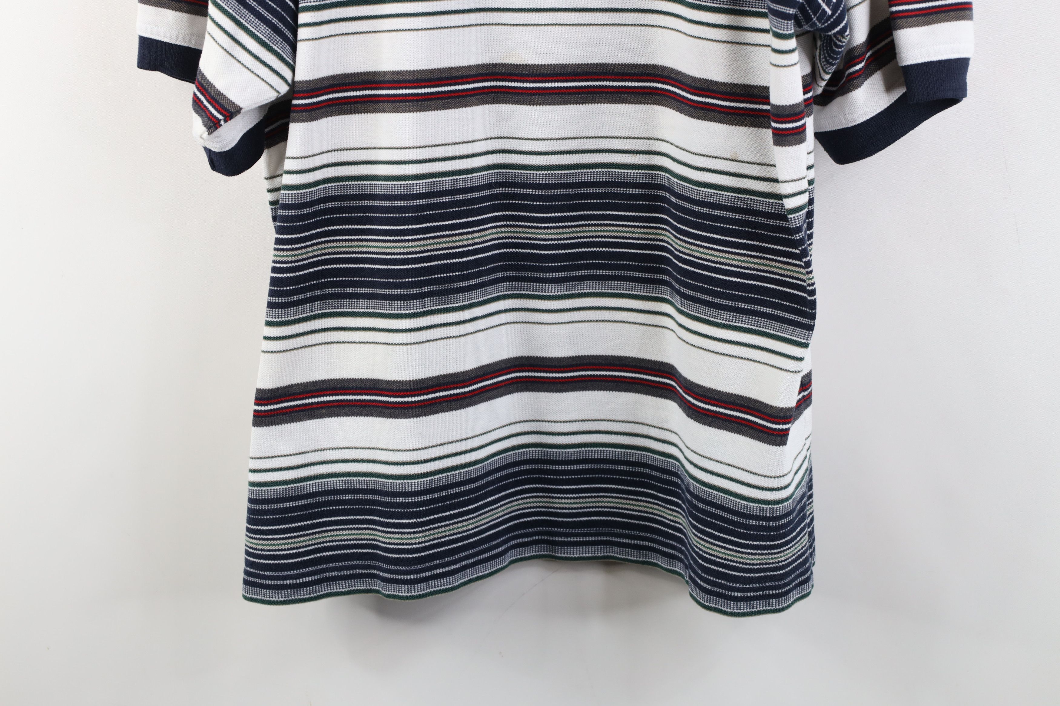 Vintage Vintage 90s Streetwear Striped Knit Collared Golf Polo Shirt Size US L / EU 52-54 / 3 - 3 Thumbnail