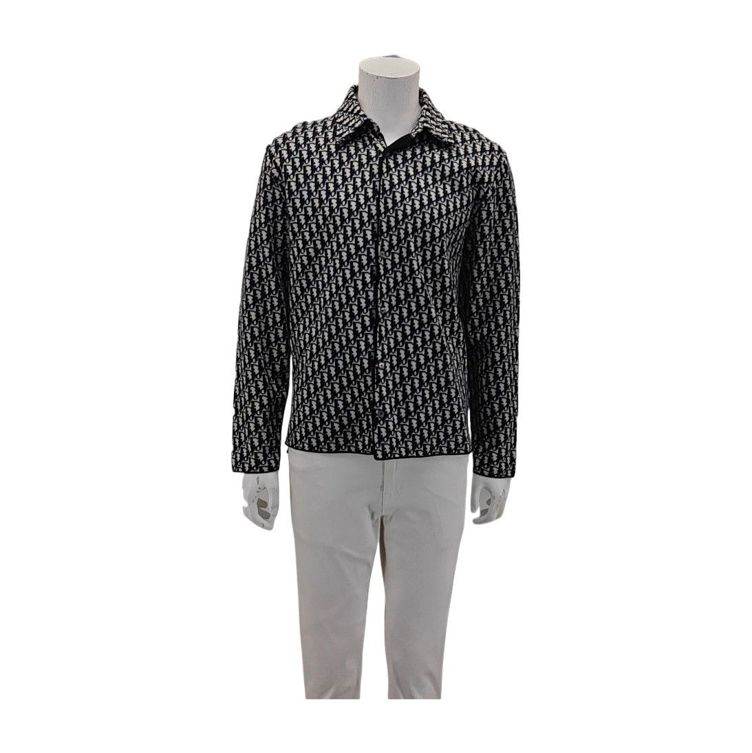 Dior Dior Homme Oblique Monogram Cotton Shirt M Size US M / EU 48-50 / 2 - 1 Thumbnail