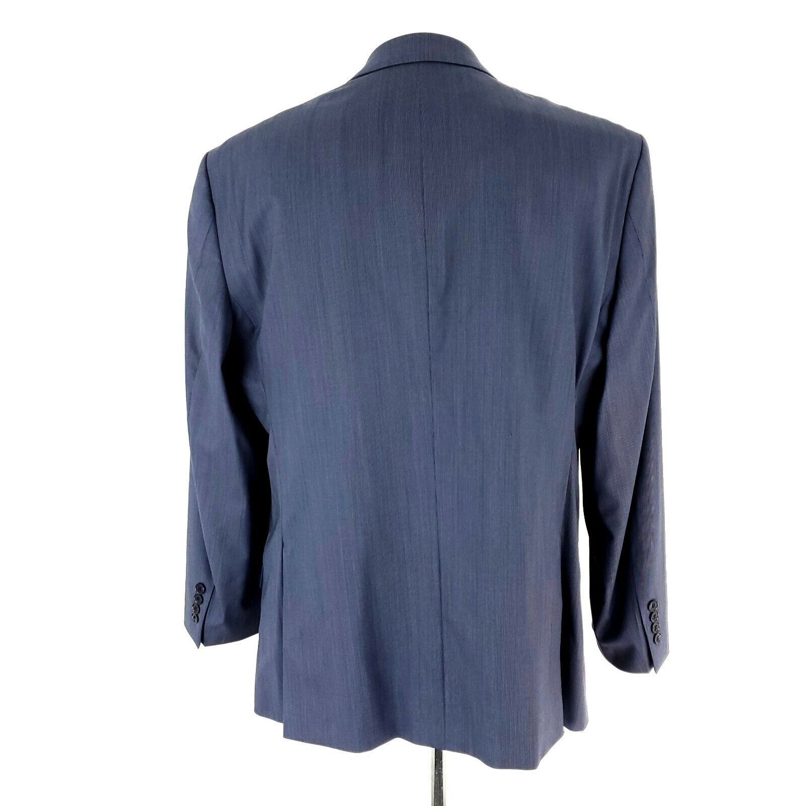 Tommy Hilfiger Tommy Hilfiger Wool 2 Button Blazer 42R Blue Striped Extra P Size 42R - 6 Thumbnail