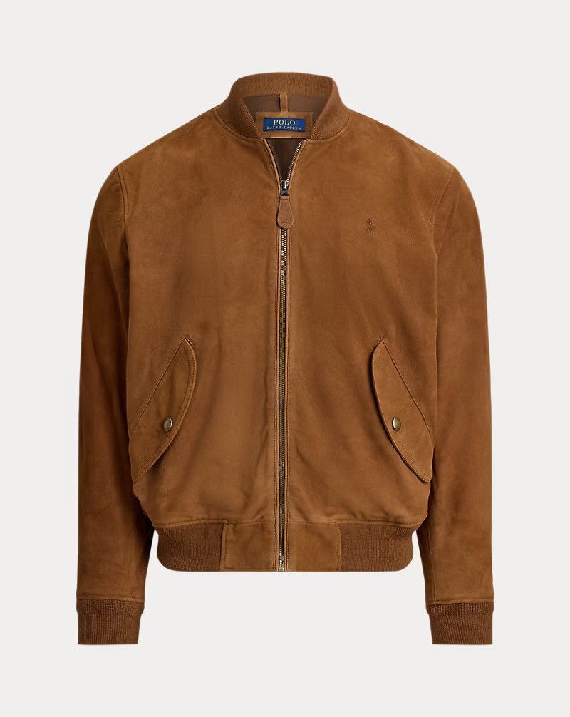 Polo Ralph Lauren Polo Ralph Lauren Leather Suede Flight Jacket Brown Size XL Size US XL / EU 56 / 4 - 2 Thumbnail