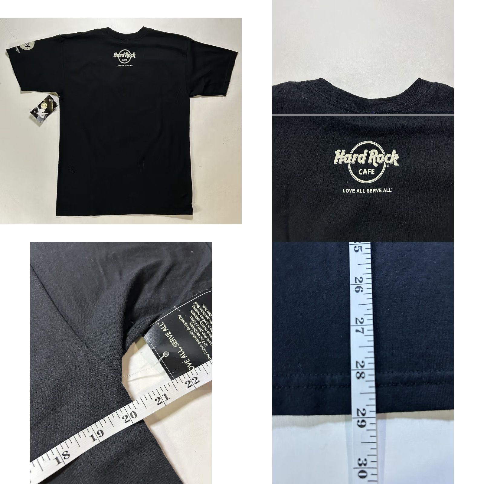 Hard Rock Cafe VINTAGE Paul McCartney Hard Rock Cafe Artist Spotlight Moon WHY HUNGER 2010 Medium Black Tee Unisex Adults Size US M / EU 48-50 / 2 - 8 Thumbnail