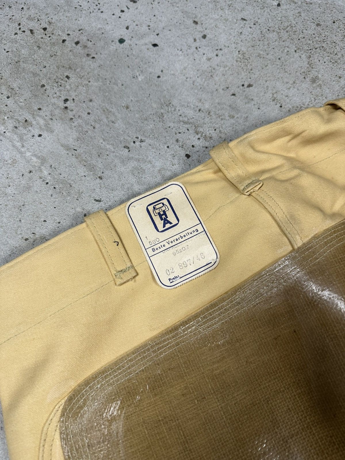 Le Laboureur Vintage 80/90s Yellow Workwear Double Knee Pants Size US 32 / EU 48 - 14 Thumbnail