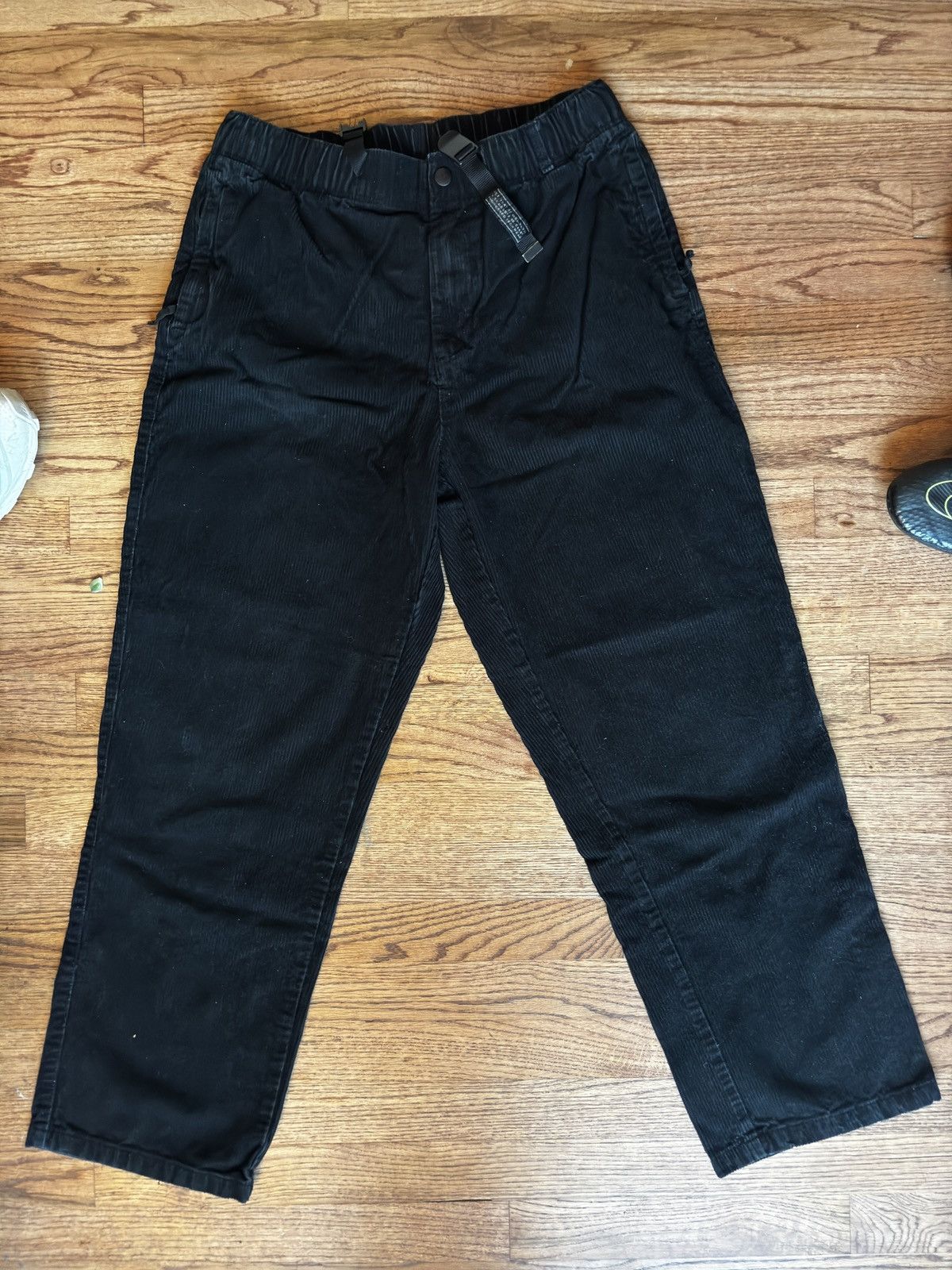 Vintage Black corduroy relaxed fit pants Size US 32 / EU 48 - 1 Thumbnail