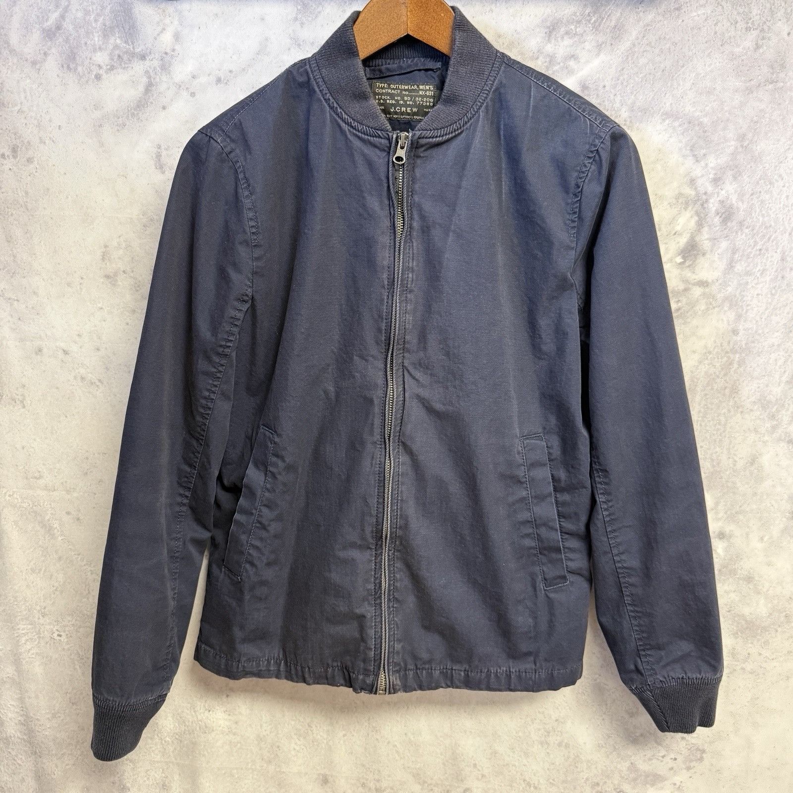 J.Crew J Crew NX-631 Jacket Men’s XS Extra Small Navy Blue Bomber Z Size US XS / EU 42 / 0 - 1 Thumbnail
