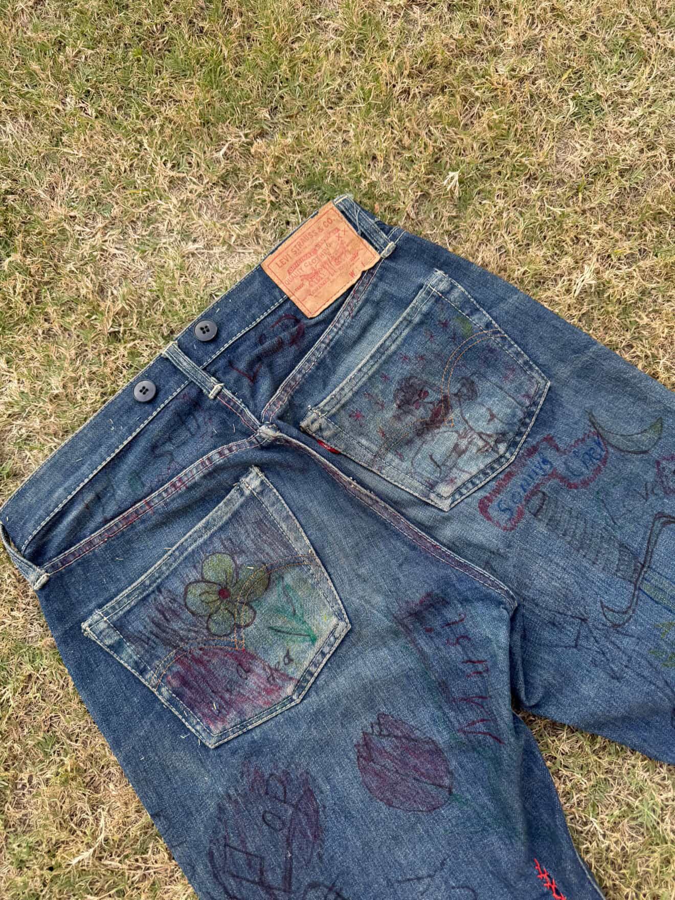 Levi's Vintage Clothing Vintage Levi’s 501 Redline Selvedge Jeans Late 1970s – 80s Size US 31 - 15 Thumbnail