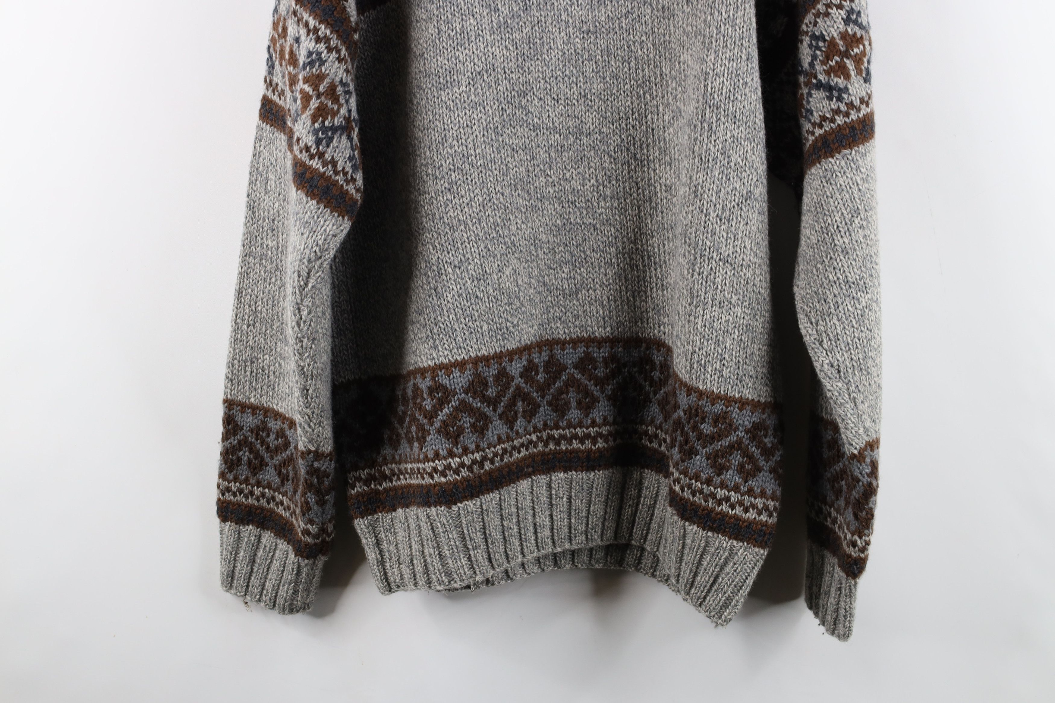 Tommy Hilfiger × Vintage Vintage 90s Tommy Hilfiger Knit Reindeer Fair Isle Sweater Size US M / EU 48-50 / 2 - 12 Thumbnail