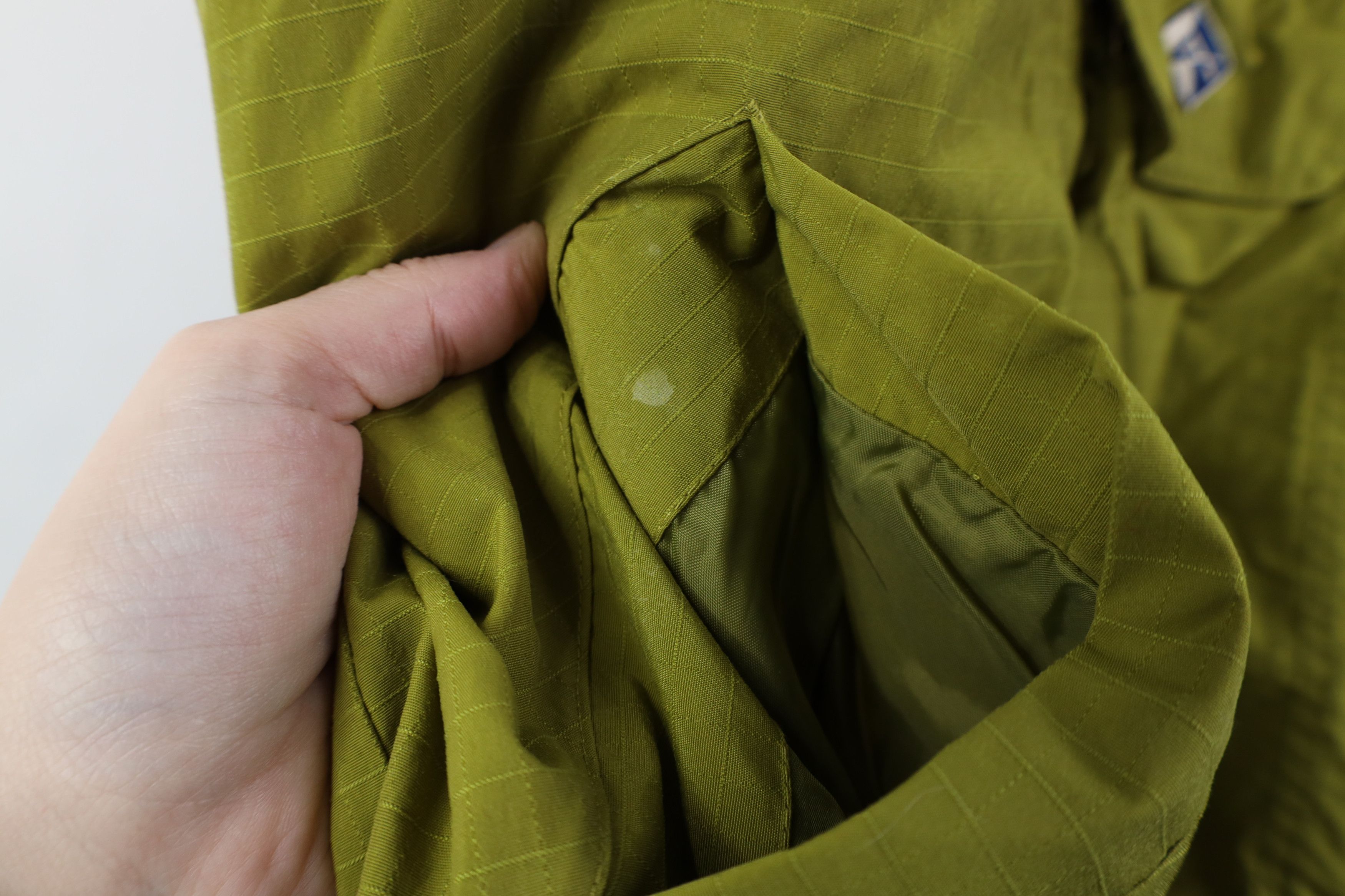 Vintage Vintage 90s Streetwear Hooded Windbreaker Jacket Green Size L / US 10 / IT 46 - 9 Thumbnail