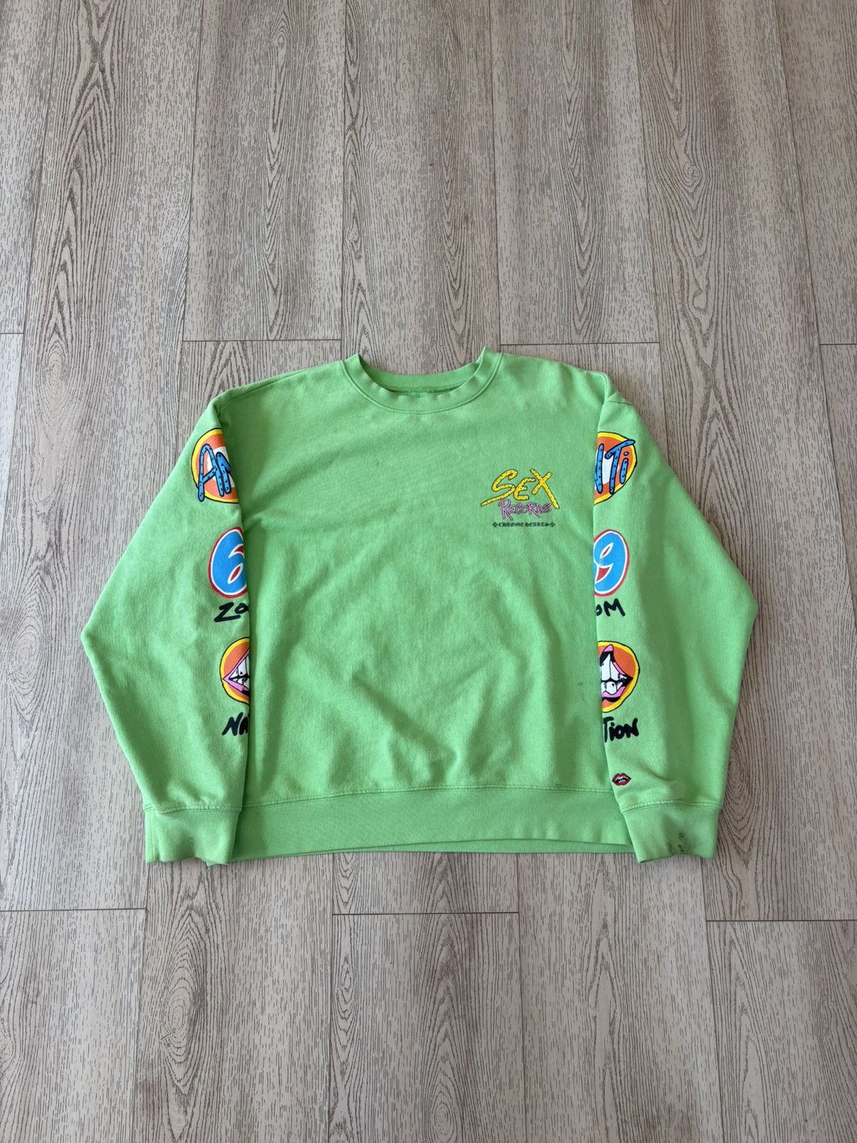Chrome Hearts Chrome Hearts Matty Boy "Sex Records" Crewneck Size US L / EU 52-54 / 3 - 2 Thumbnail