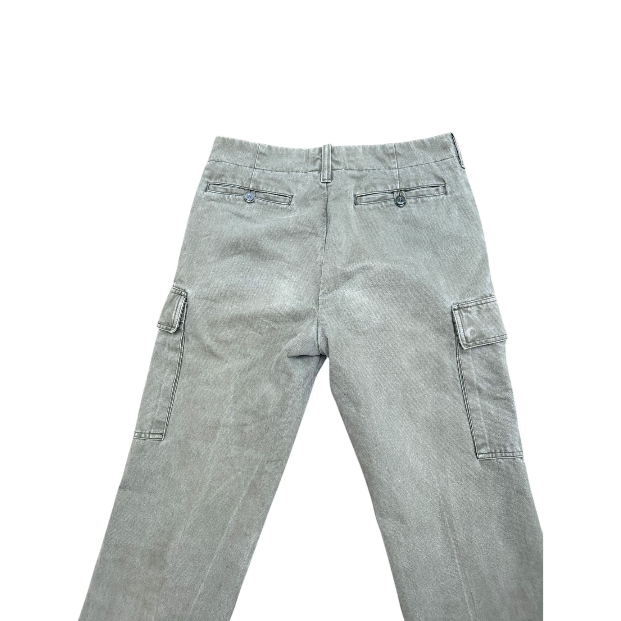 Helmut Lang Vintage 1990s Kaki Cotton Cargo Pants Size US 32 / EU 48 - 5 Thumbnail