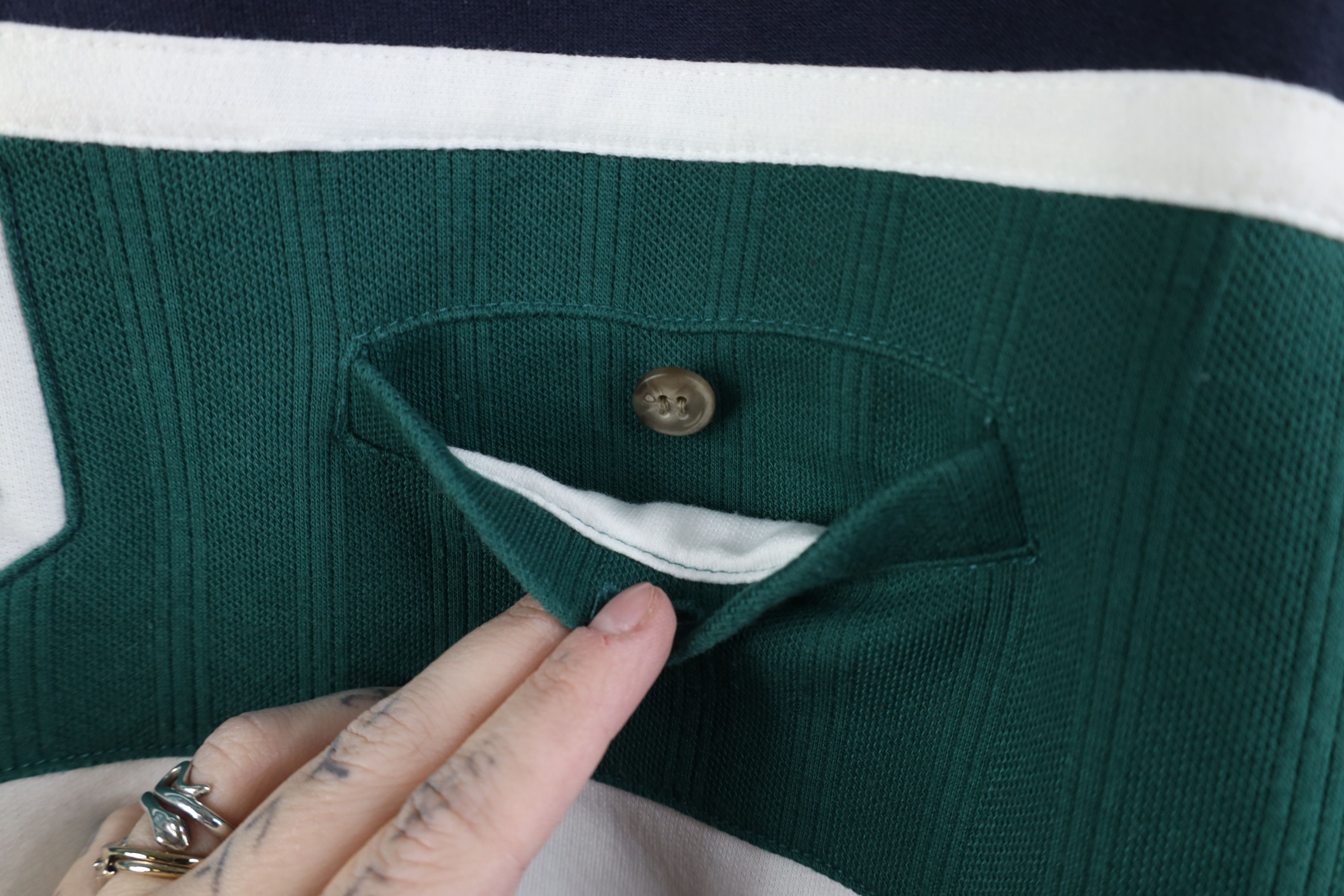 Vintage Vintage 90s Streetwear Block Collared Pullover Polo Shirt Size US XL / EU 56 / 4 - 4 Thumbnail