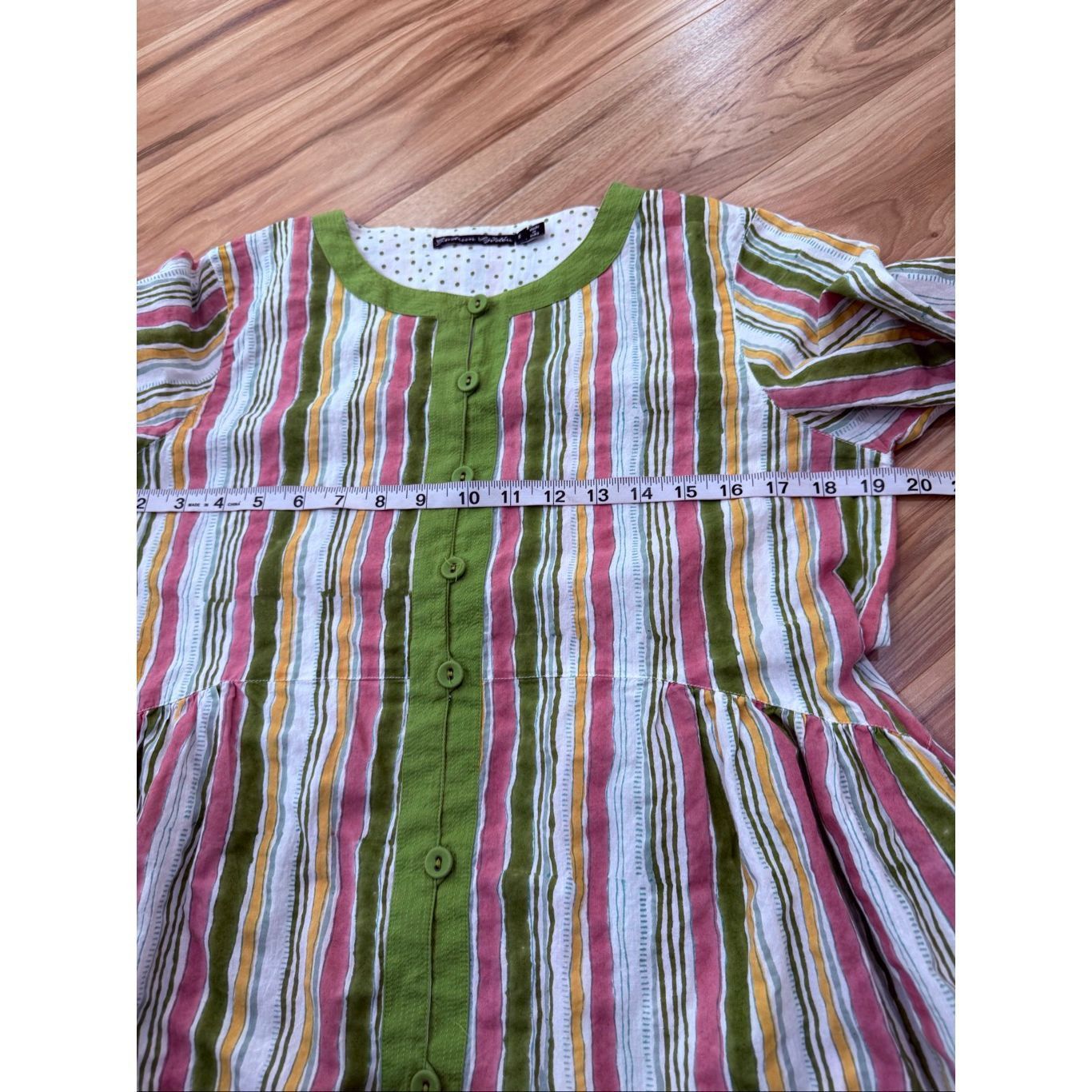 Guru Gudrun Sjoden Cotton Multicolor Striped button front Lagenlo Size S / US 4 / IT 40 - 7 Thumbnail